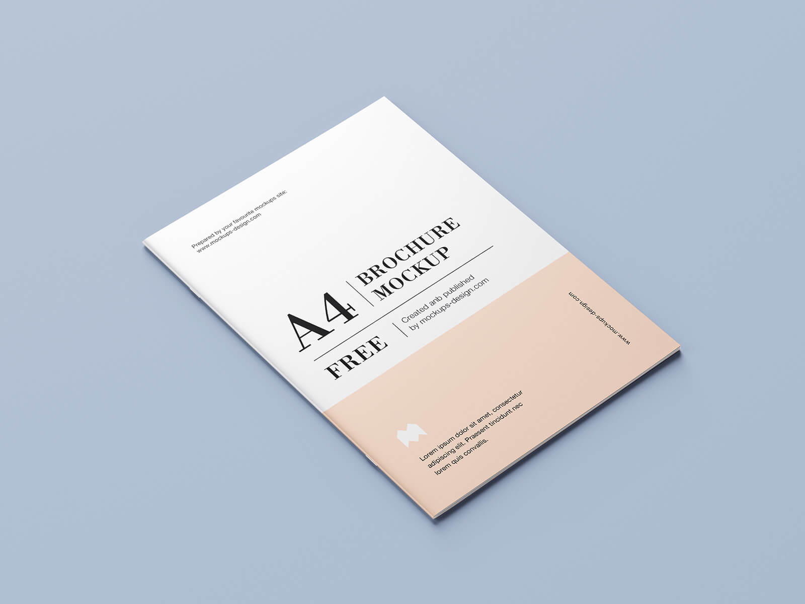 6 kostenloser A4 Multi-Page-Bi-Fold-Broschüre-Mockup-Set