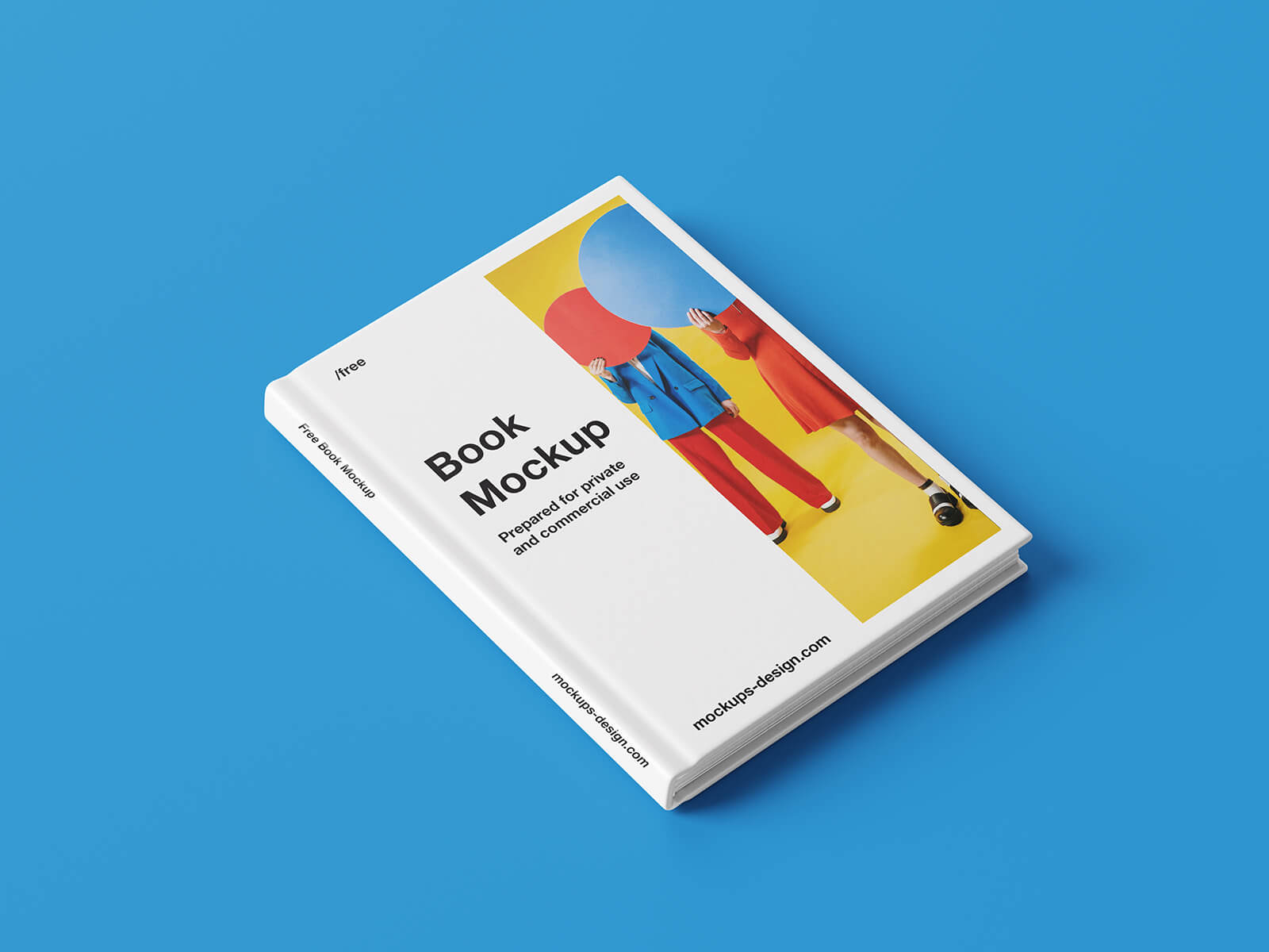 Maqueta de libros de tapa dura simple