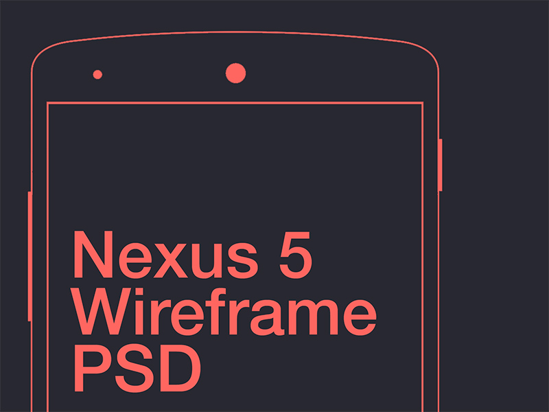 Nexus 5 Drahtmodell