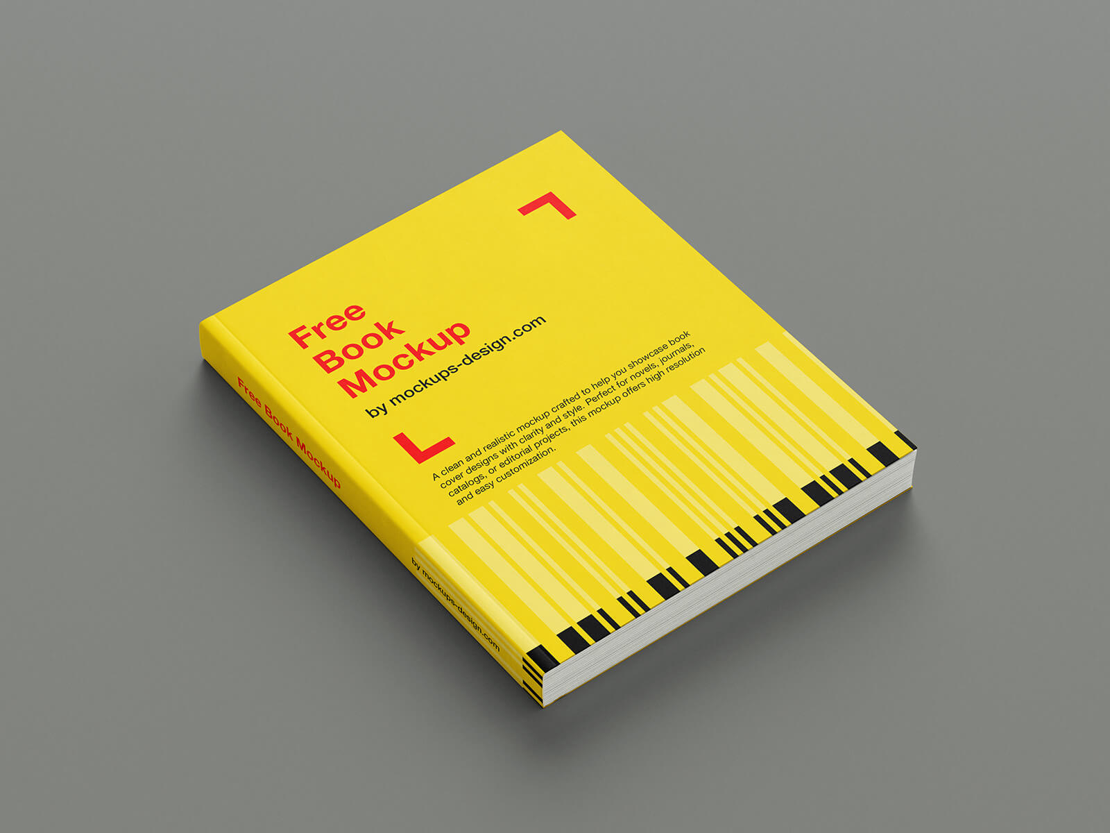 ペーパーバック編集書のモックアップ
