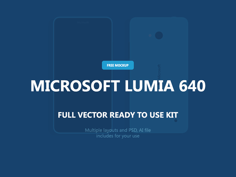 Microsoft Lumia 640 Maquette
