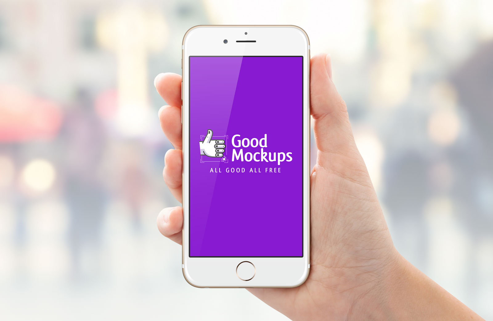 Фотография iPhone 6 / 6s Mockup для мобильного пользовательского интерфейса