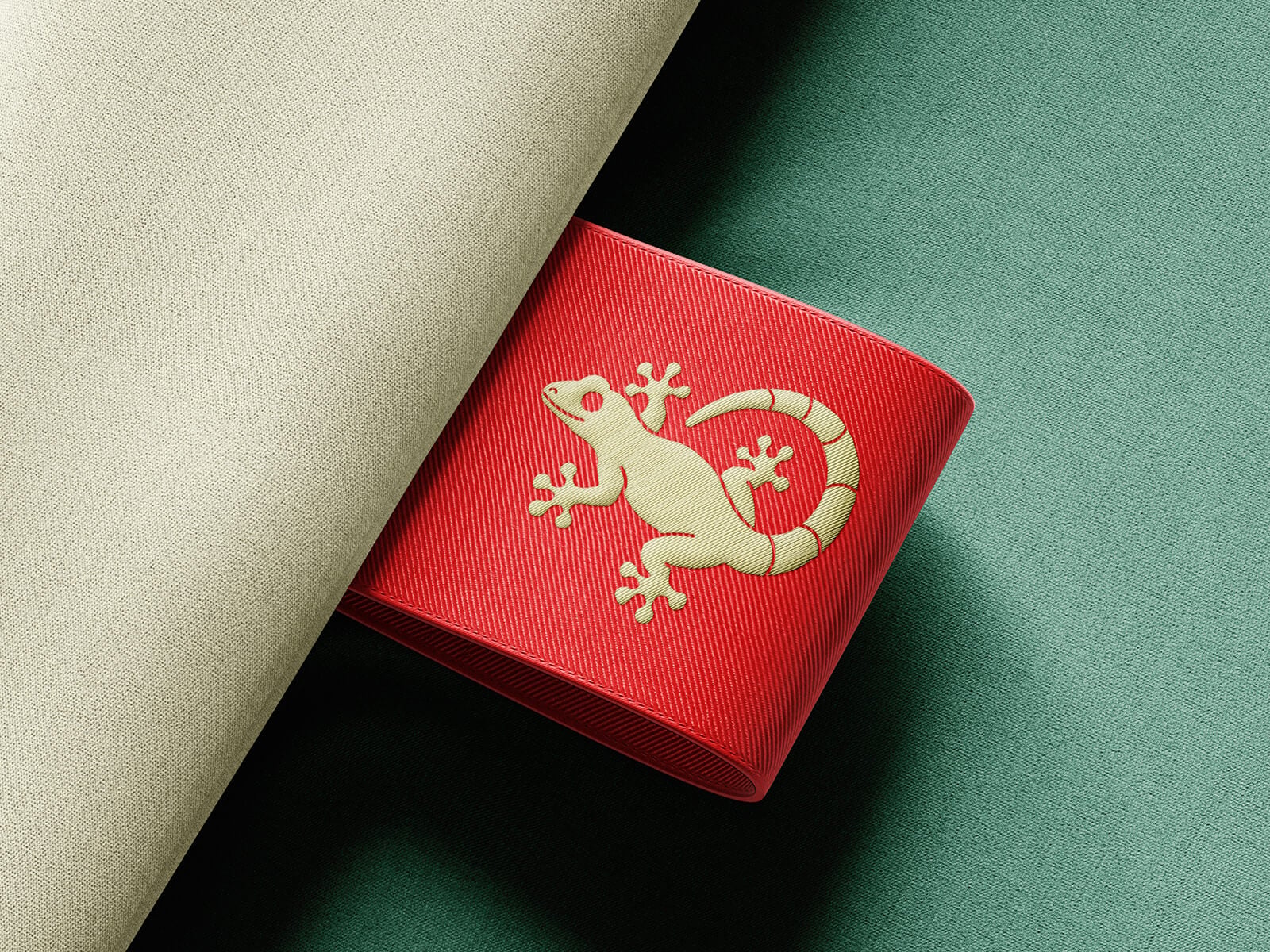 Woven Clothing Label Mockup