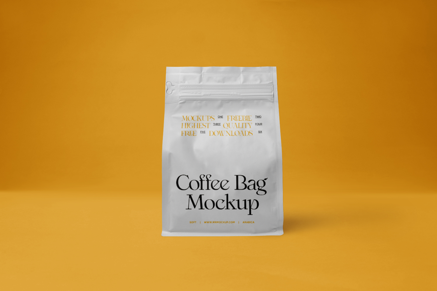 Maqueta de bolsa de café PSD