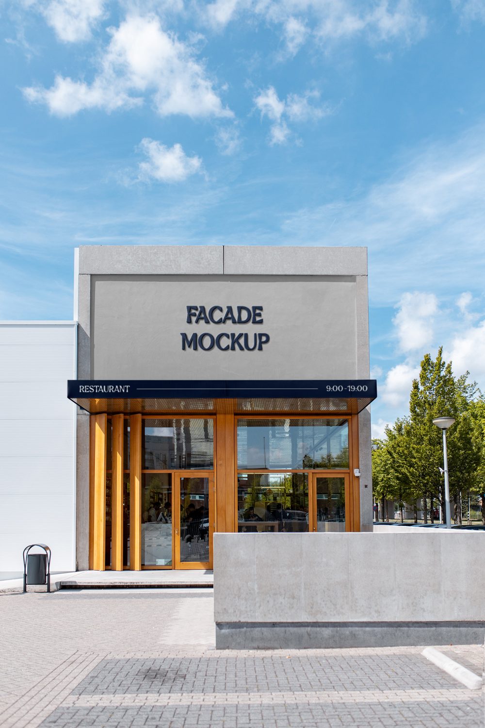 Concreate Building Facade Mockup
