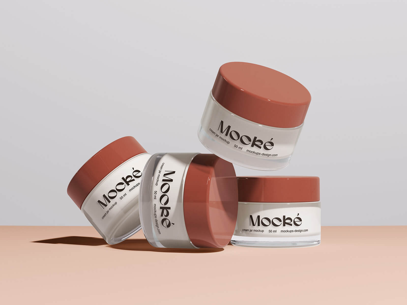 Maqueta de Tarros de Cosméticos Premium