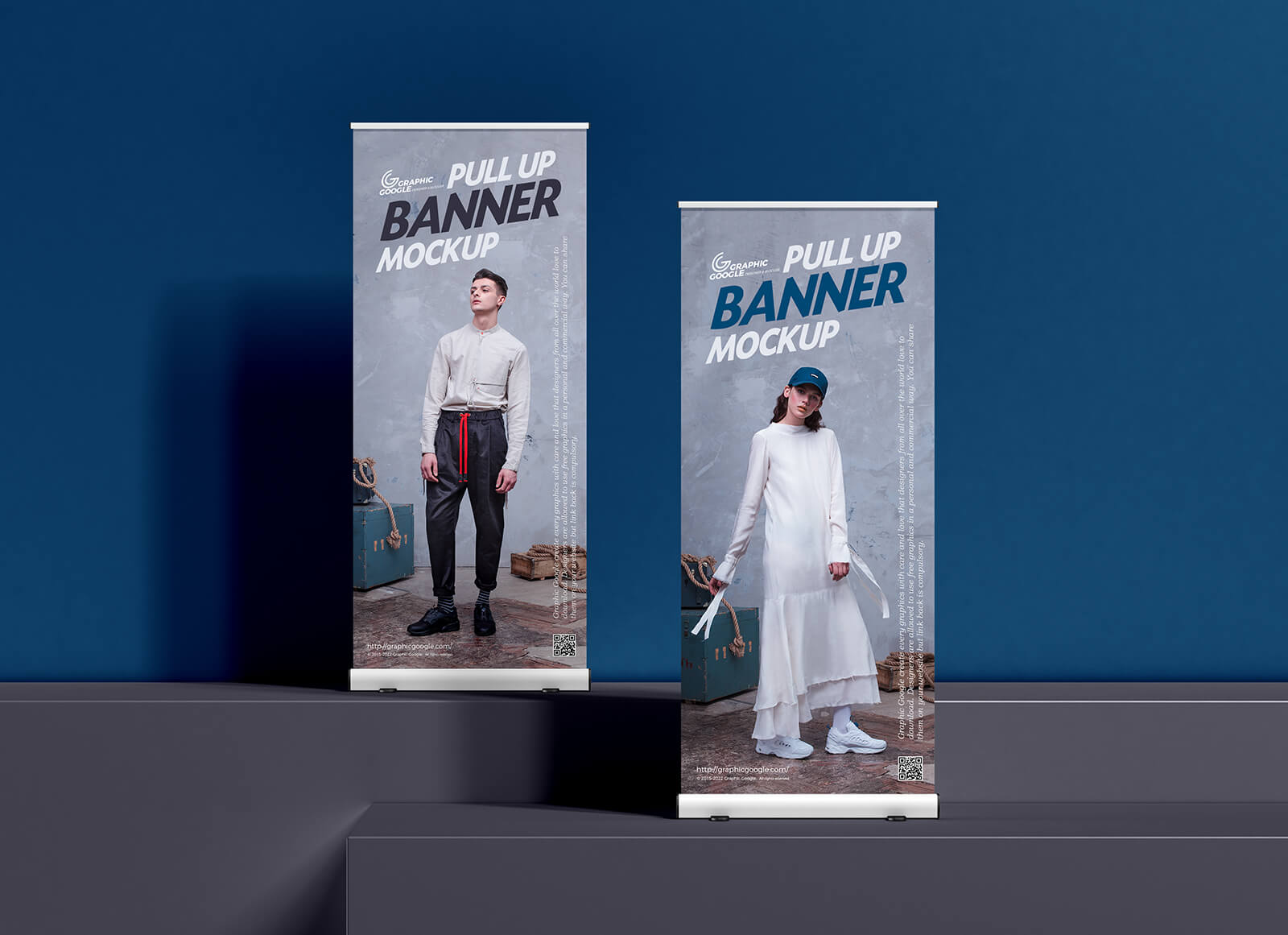 Pull-Up Retacable Banner Mockup