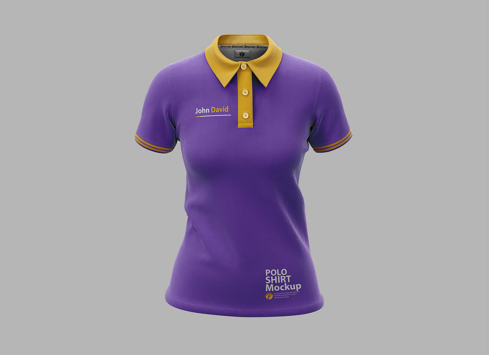 T-shirt de polo féminin 3d