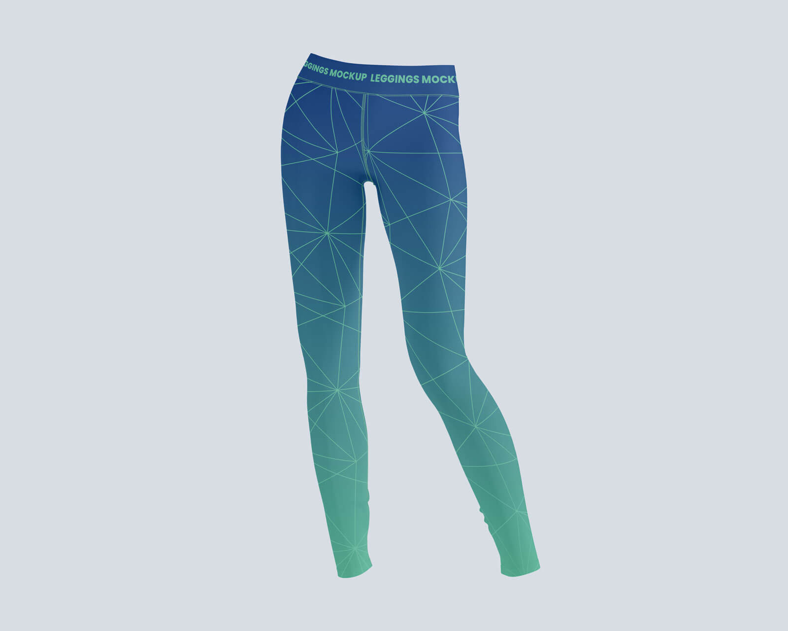 Juego de maquetas de leggings de pantalones de yoga 3D