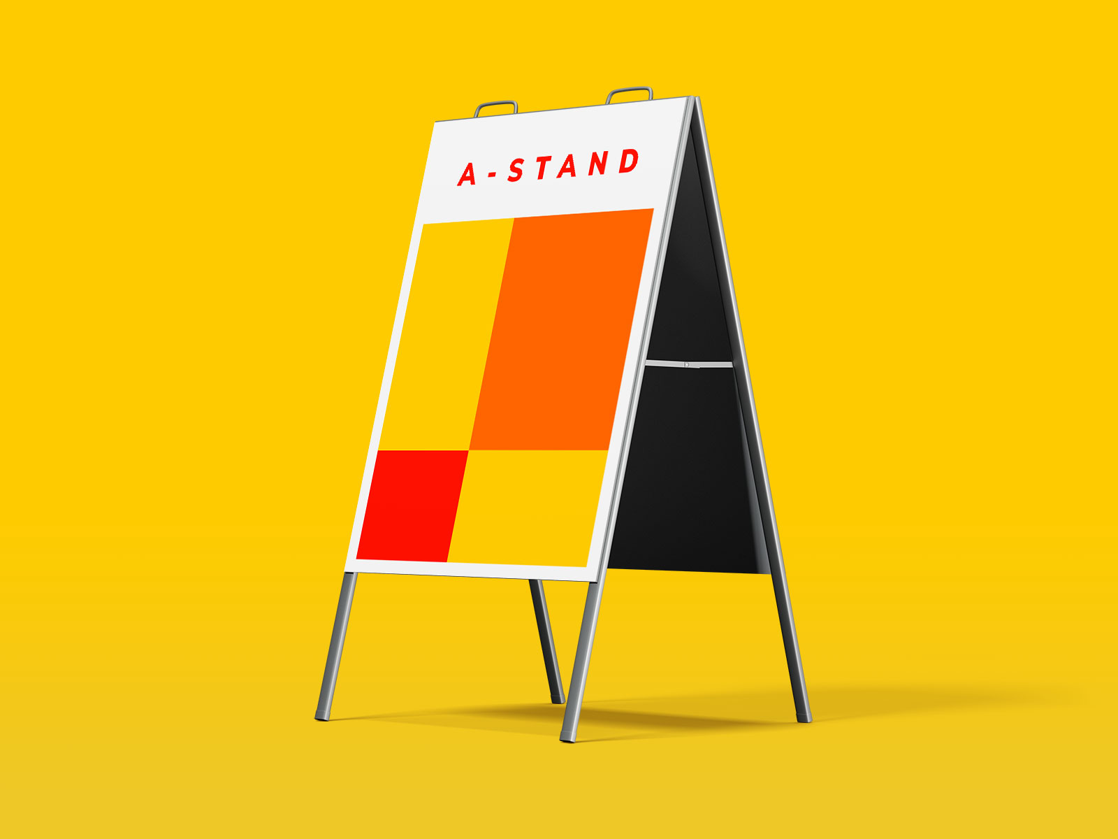 A-Stand Poster Display Mockup Set
