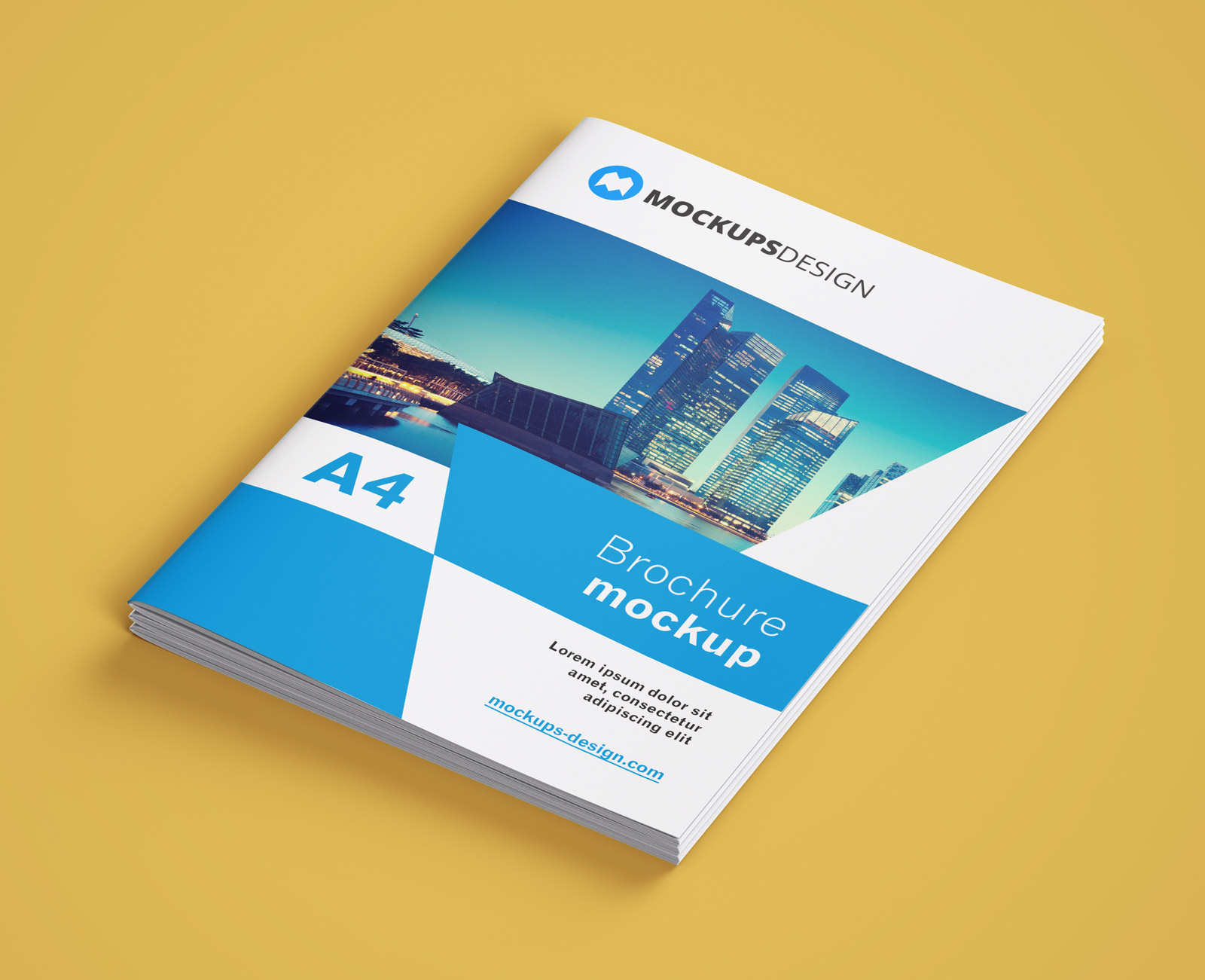 A4 Multi-Page-Broschüre / Firmenprofil-Mockup-Set