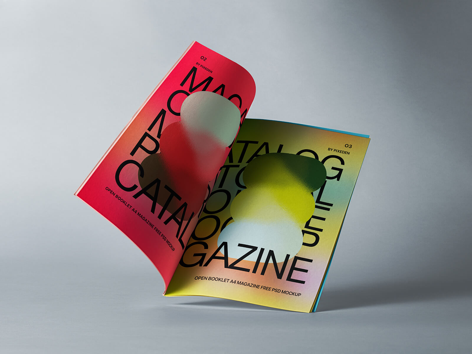 A4 Open Magazine Mockup