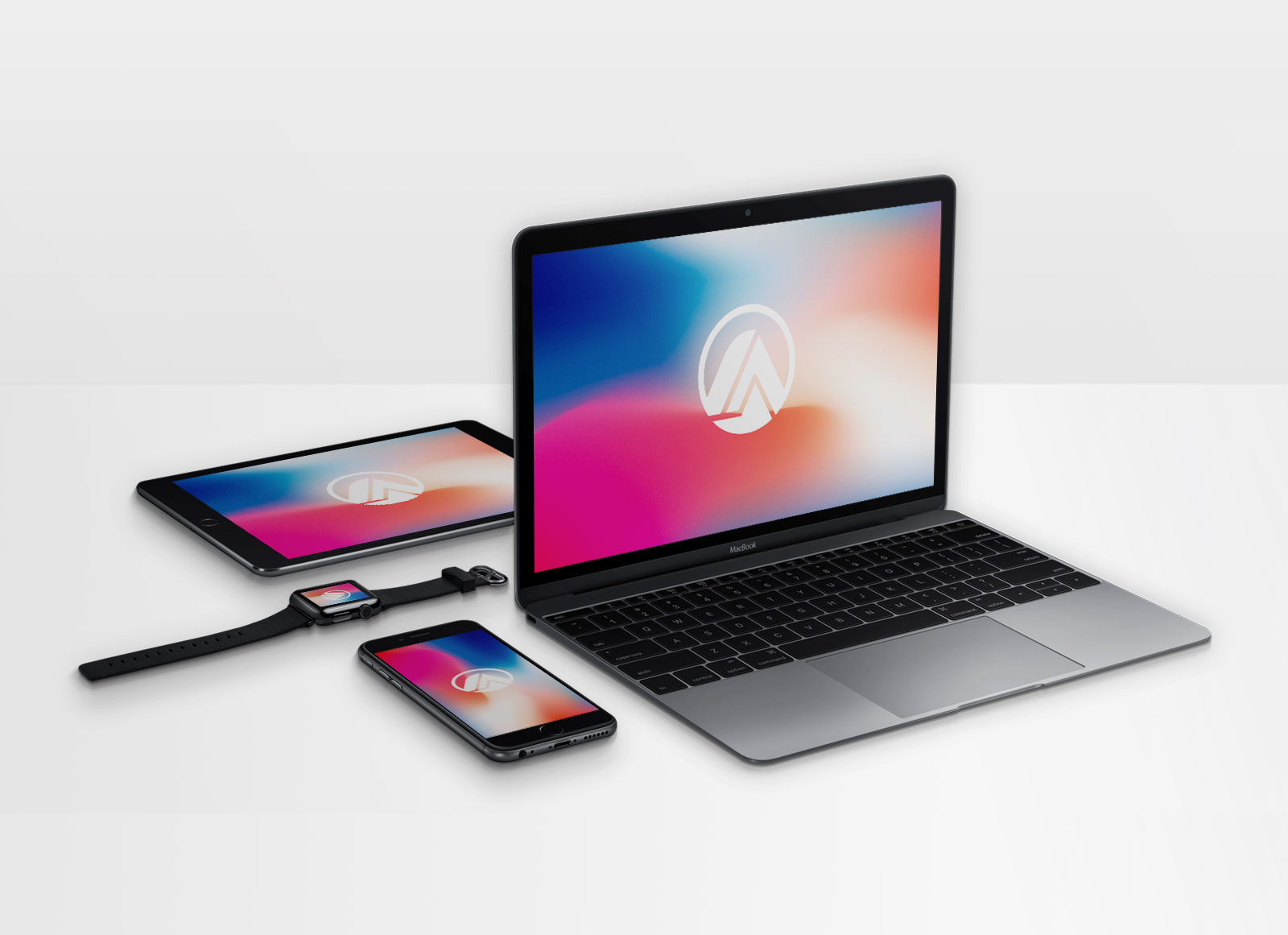 Apple Devices Adprage Mockup веб -сайта