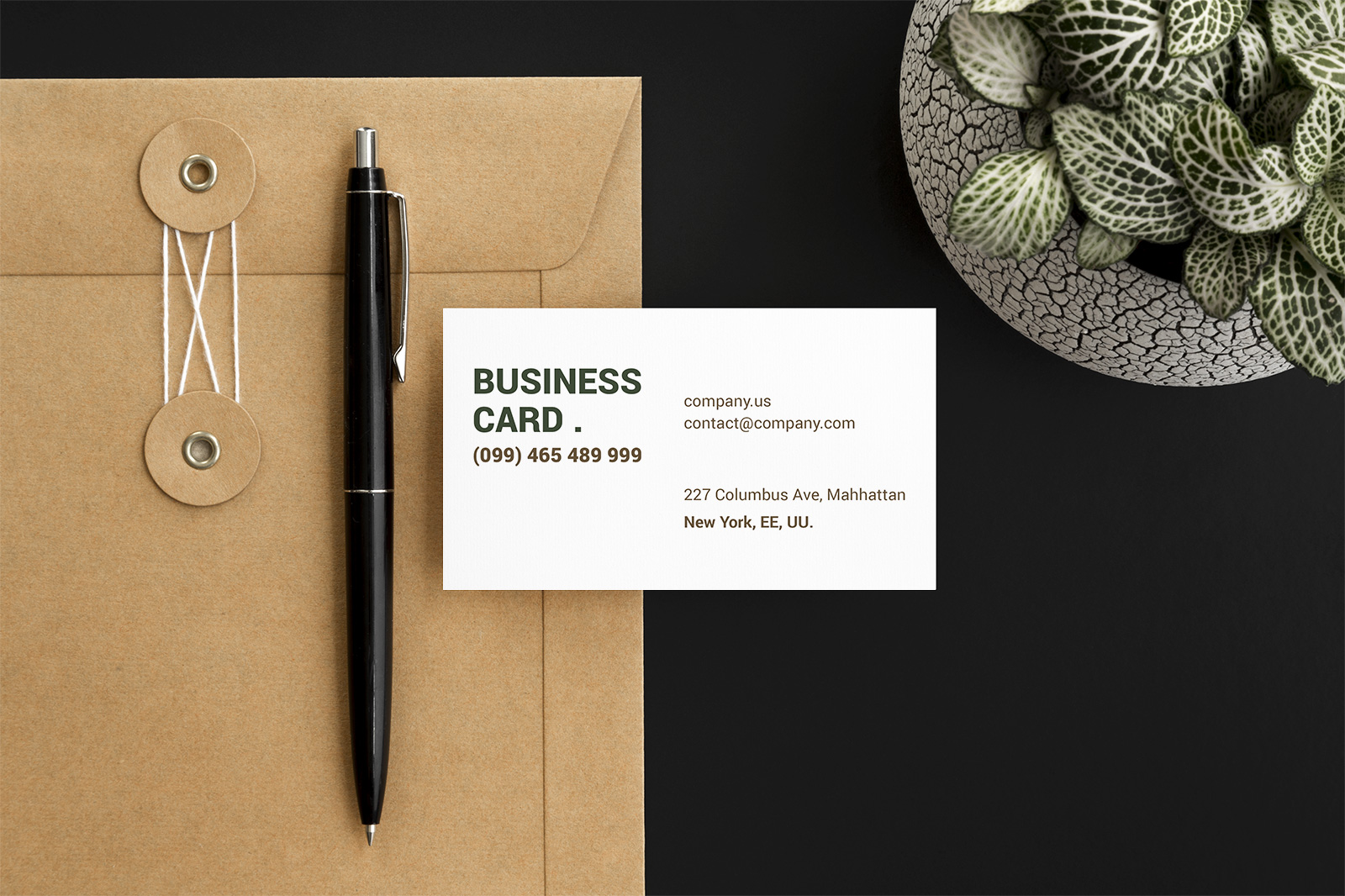 Beautiful Business Card Mockup Set