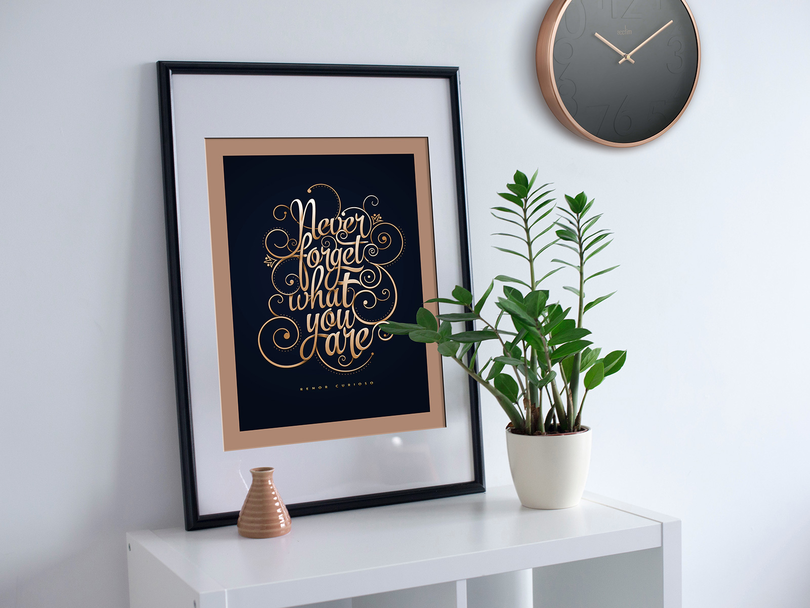 Beautiful Photo Frame Mockup For Lettering & Typography