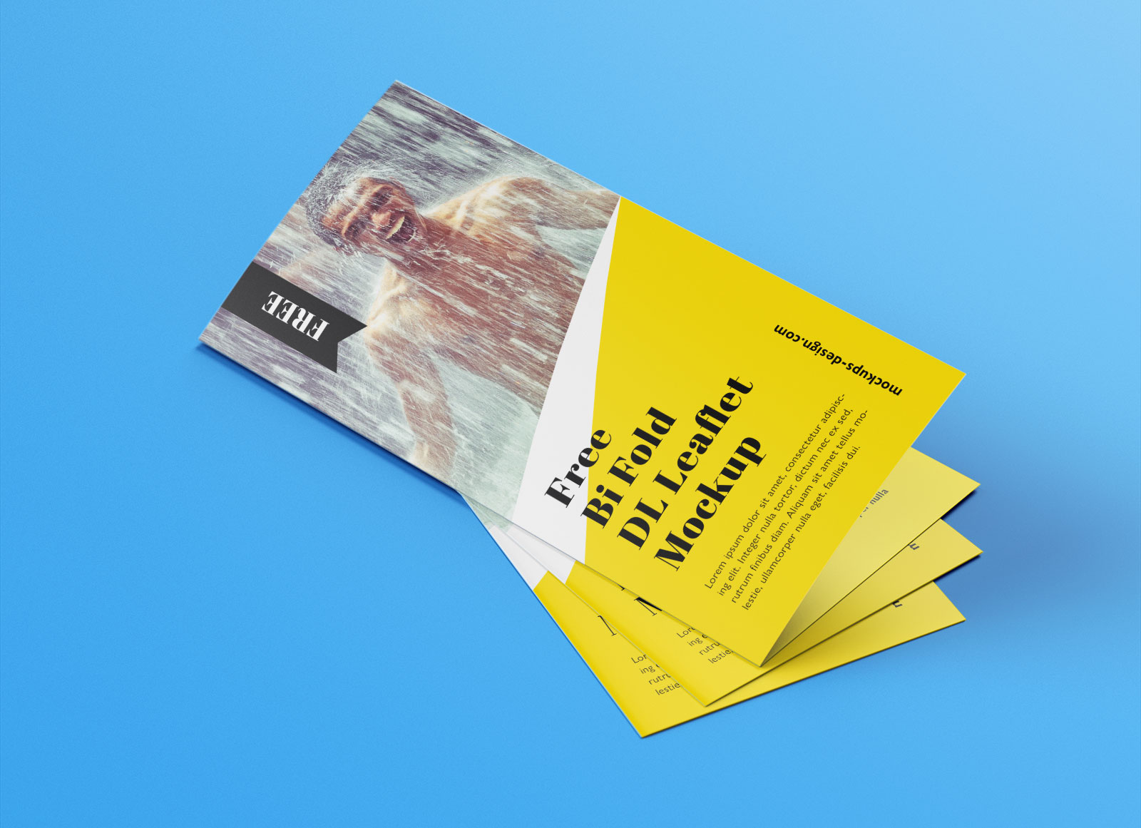 Bi-Fold Leaflet / Brochure Mockup Set