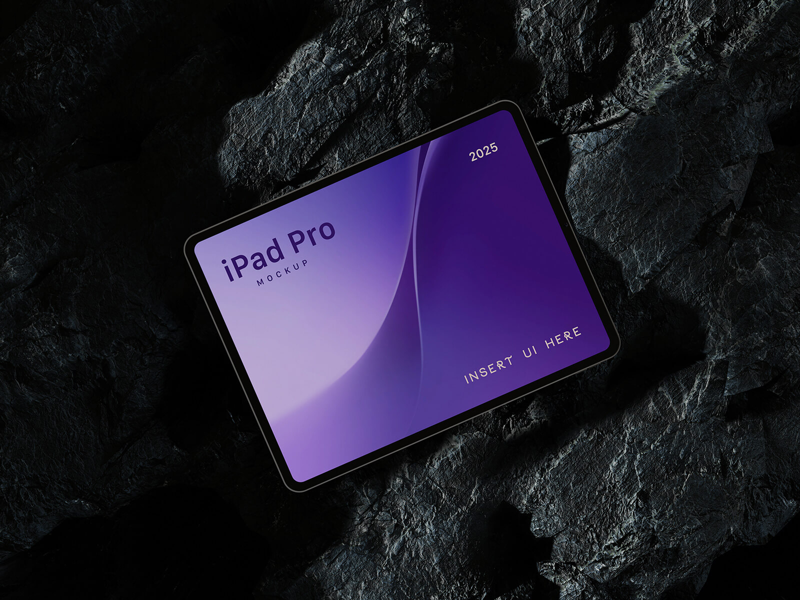 Black Rock M5 iPad Pro 2025 Mockup
