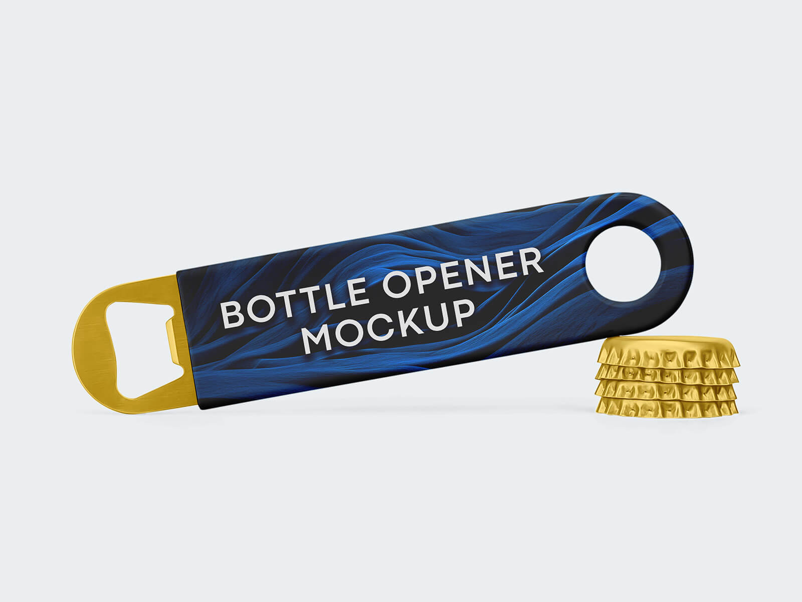 Maqueta de botellas de la tapa de la corona