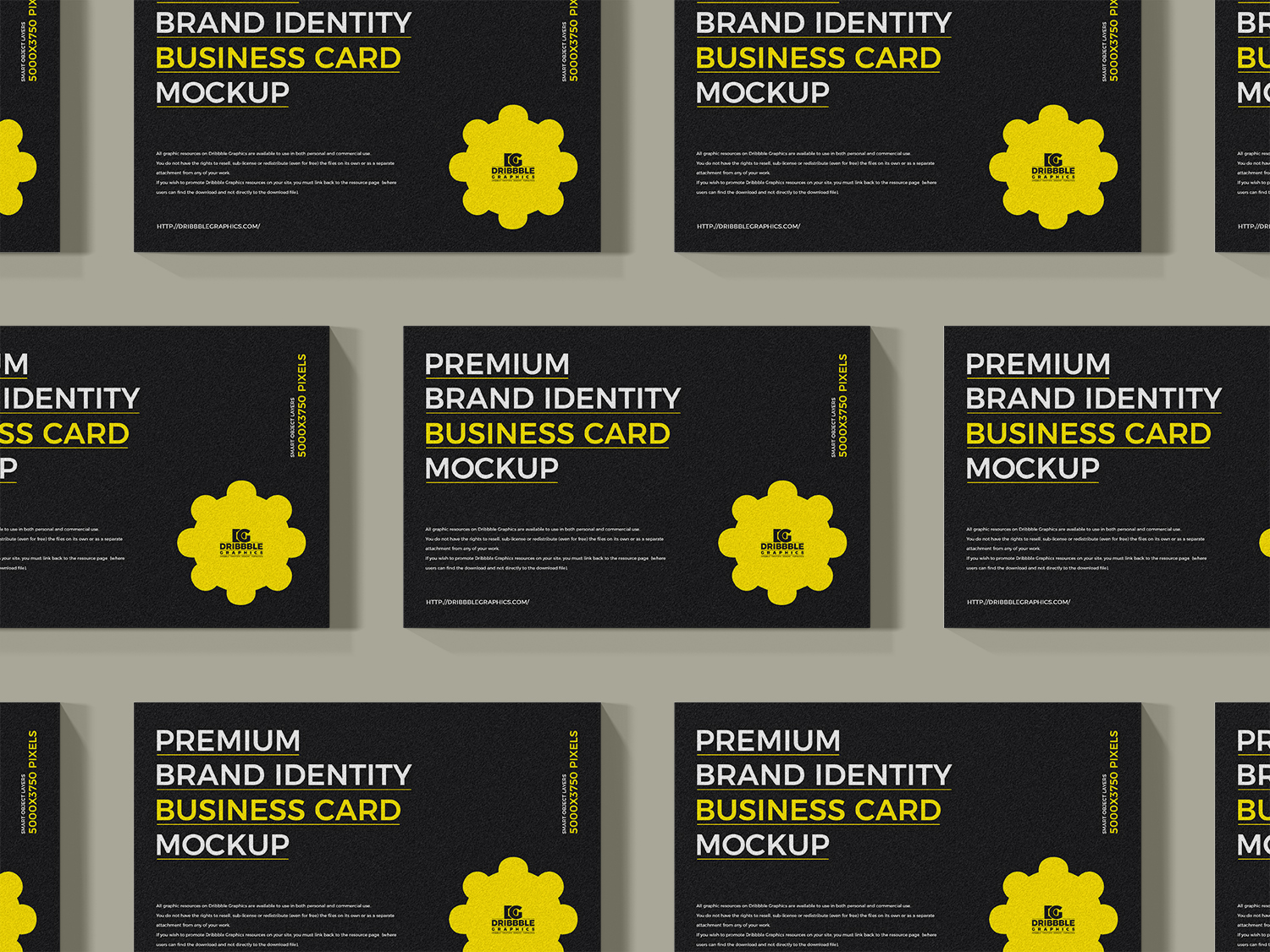 Brand Identity Business Card Mockup