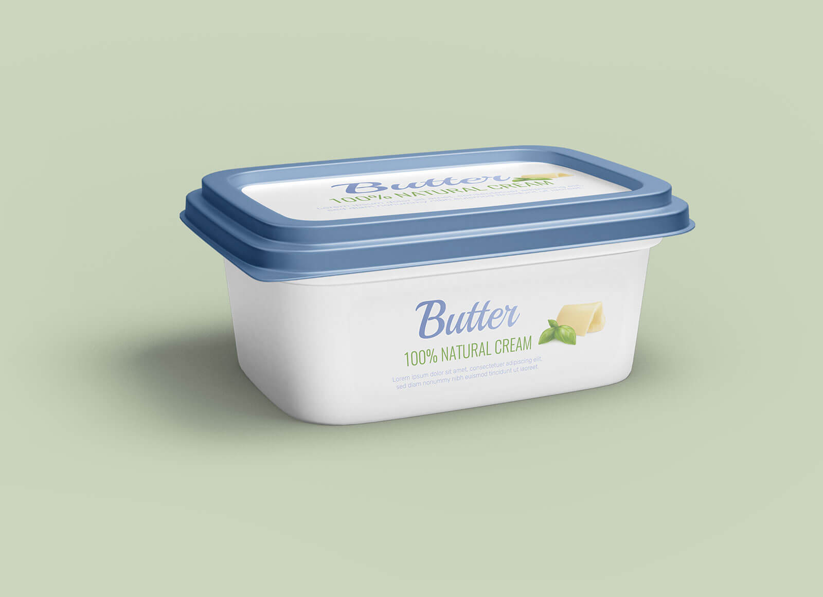 Butter Tub / Container Mockup