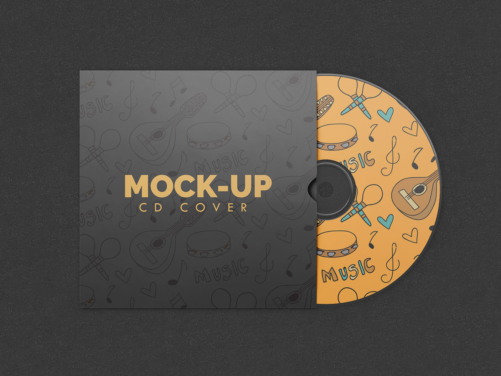 CD Sleeve Cover Jacke Mockup Set