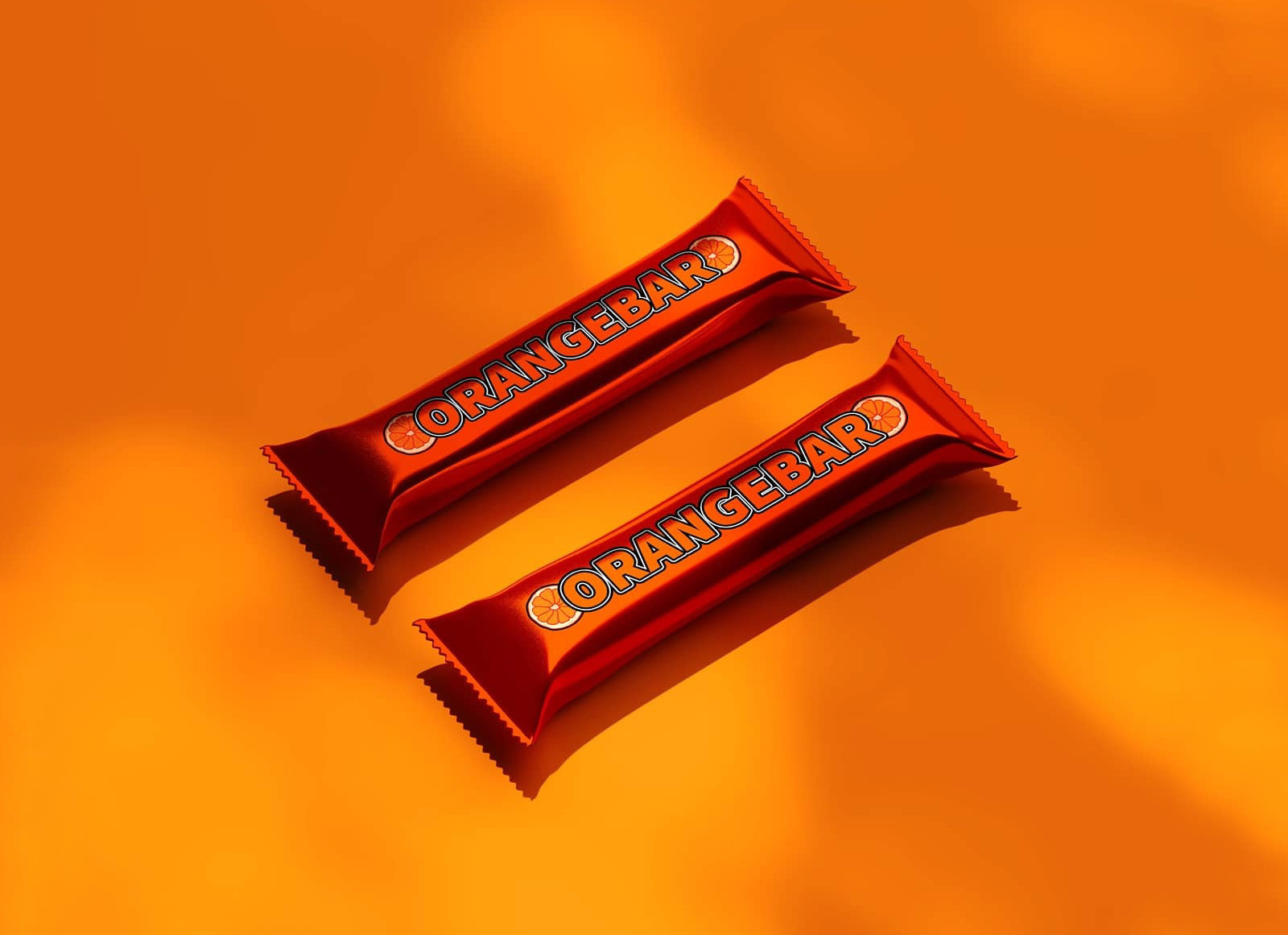 キャンディ /チョコレートバーパッケージのモックアップ