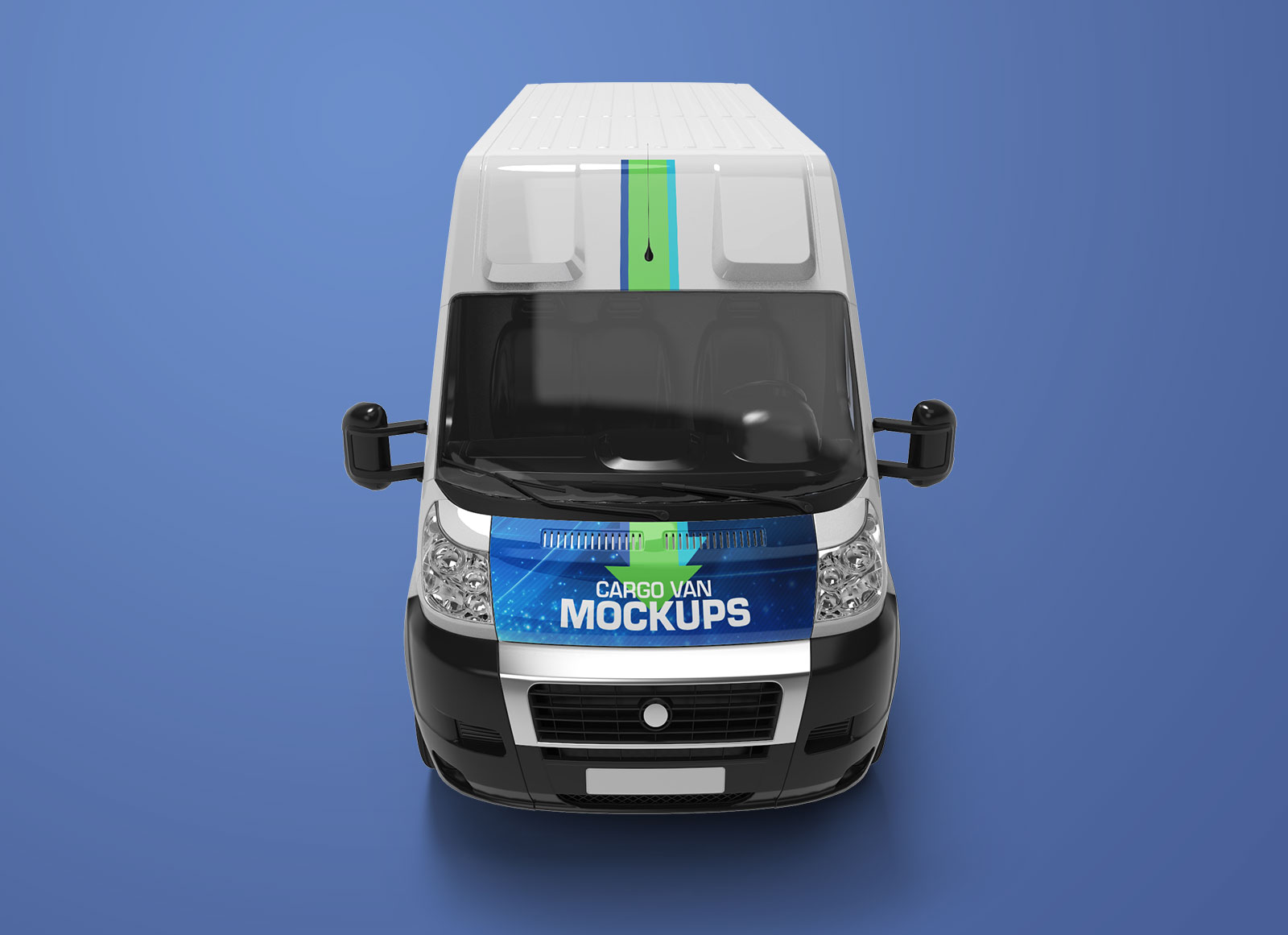 Mockup Mockup для брендинг автомобиля Cargo Express Van