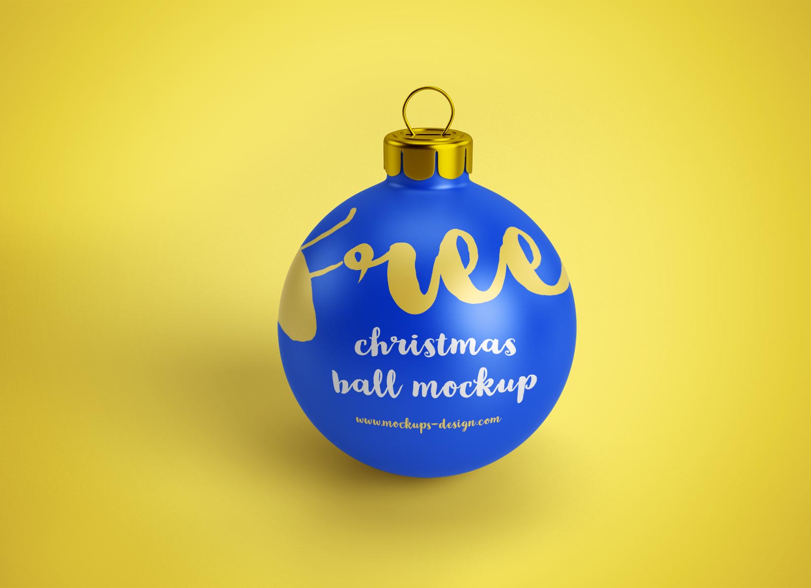 クリスマスボール（ボーブル）オーナメントモックアップファイル