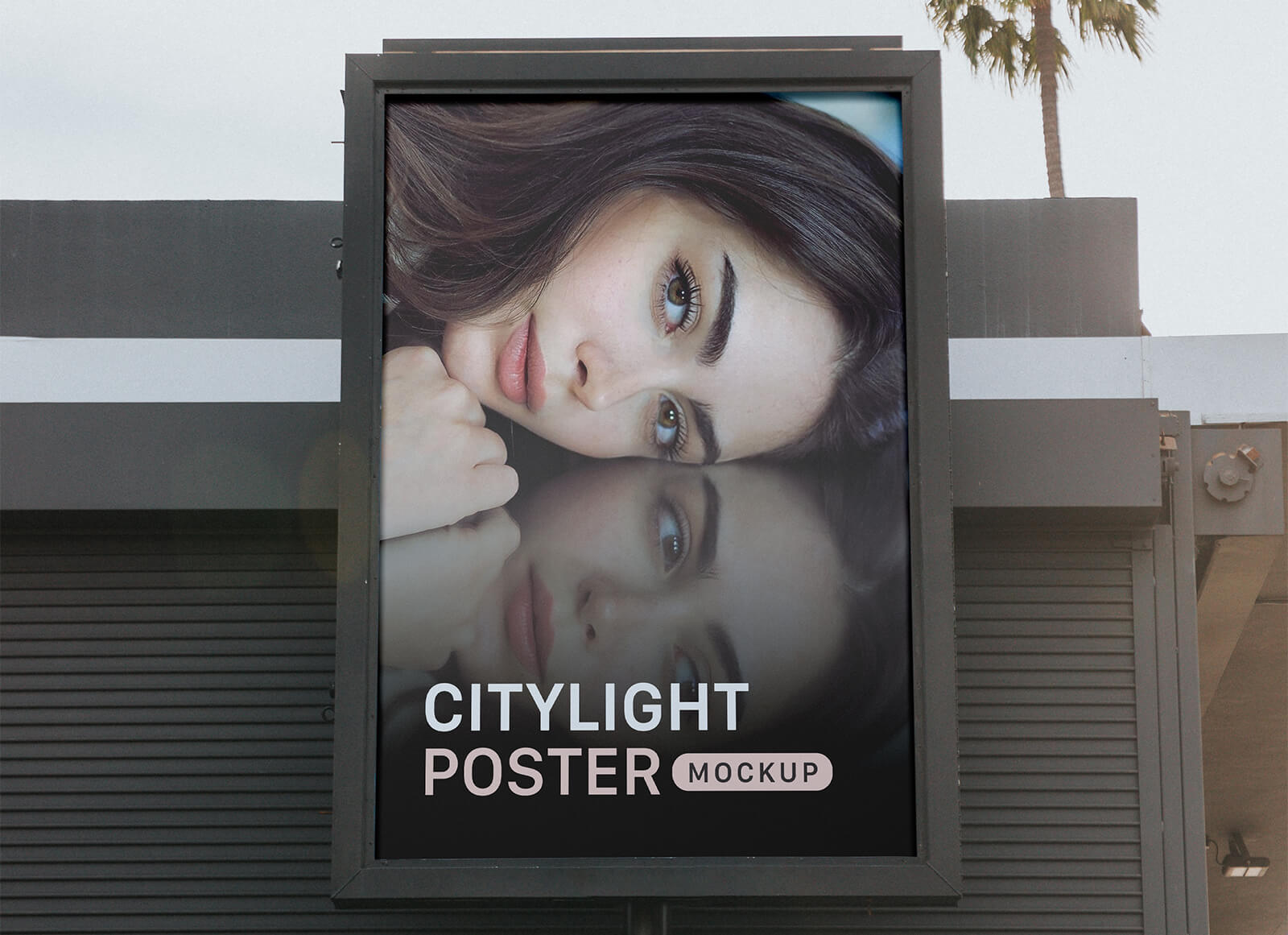 Бесплатный макет плаката Citylight