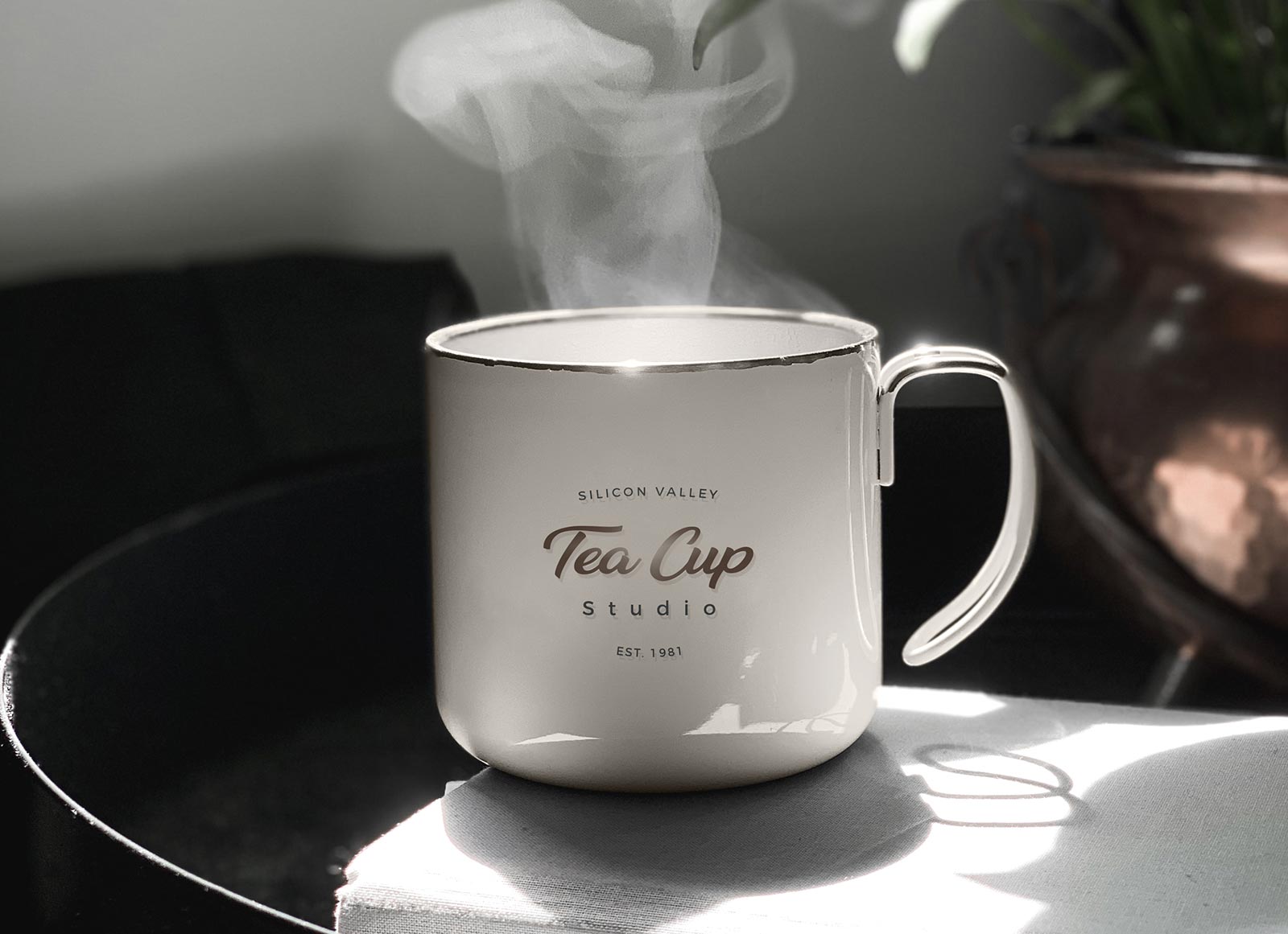 Maqueta de café / té de cerámica clásica