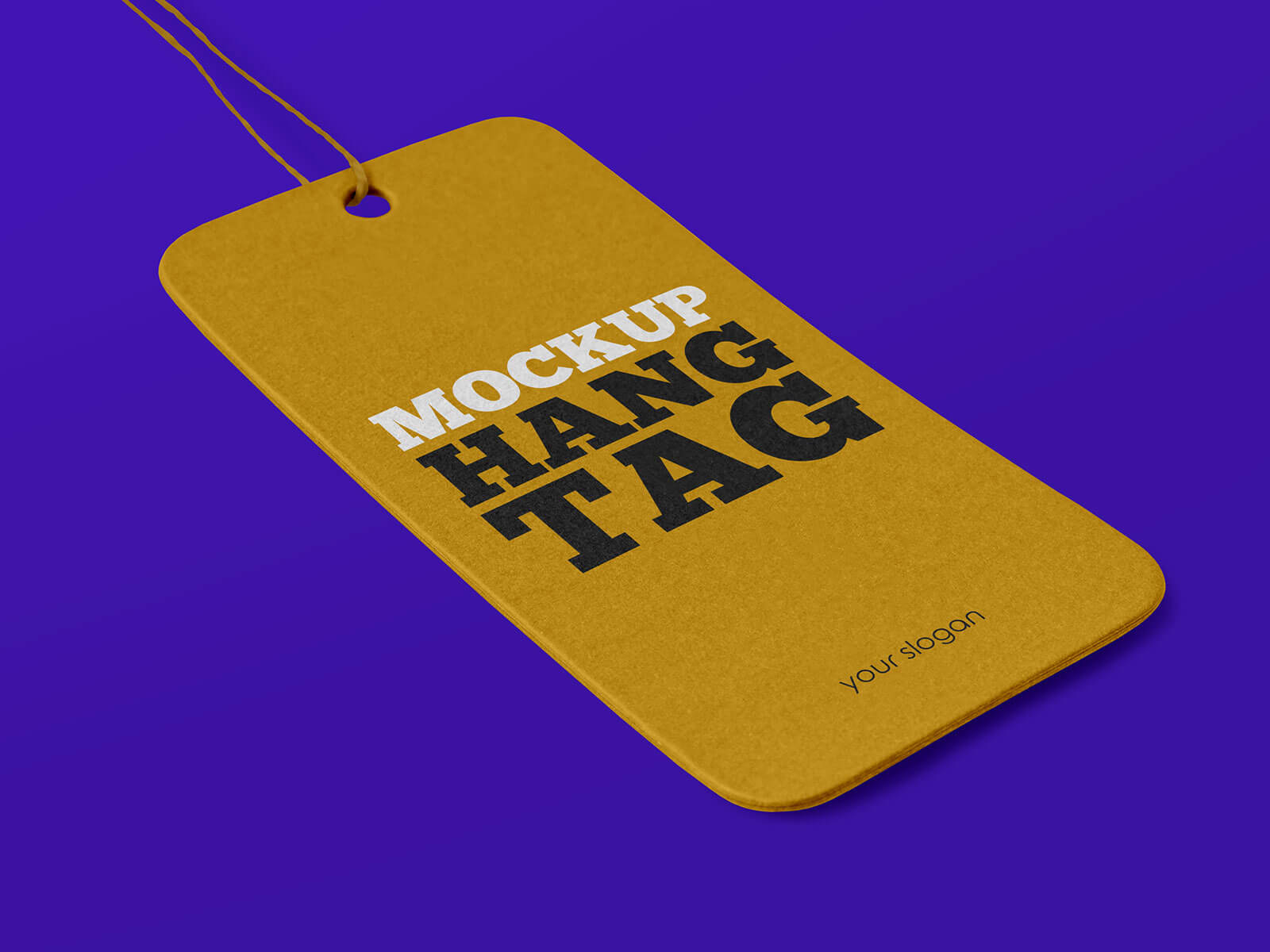 Kleidungsetikett Mockup Set Hang Tag