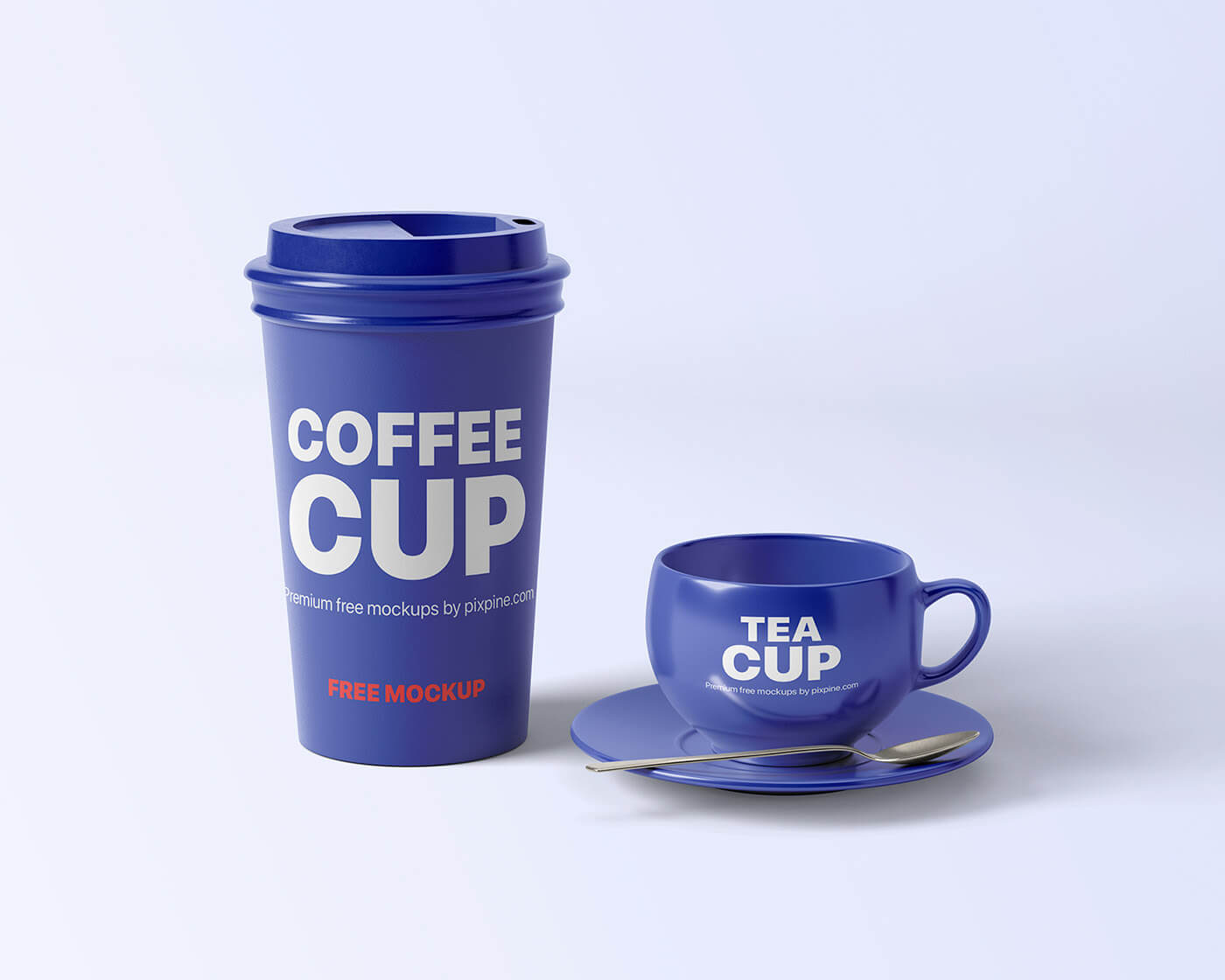 Кофе и чайная чашка макет