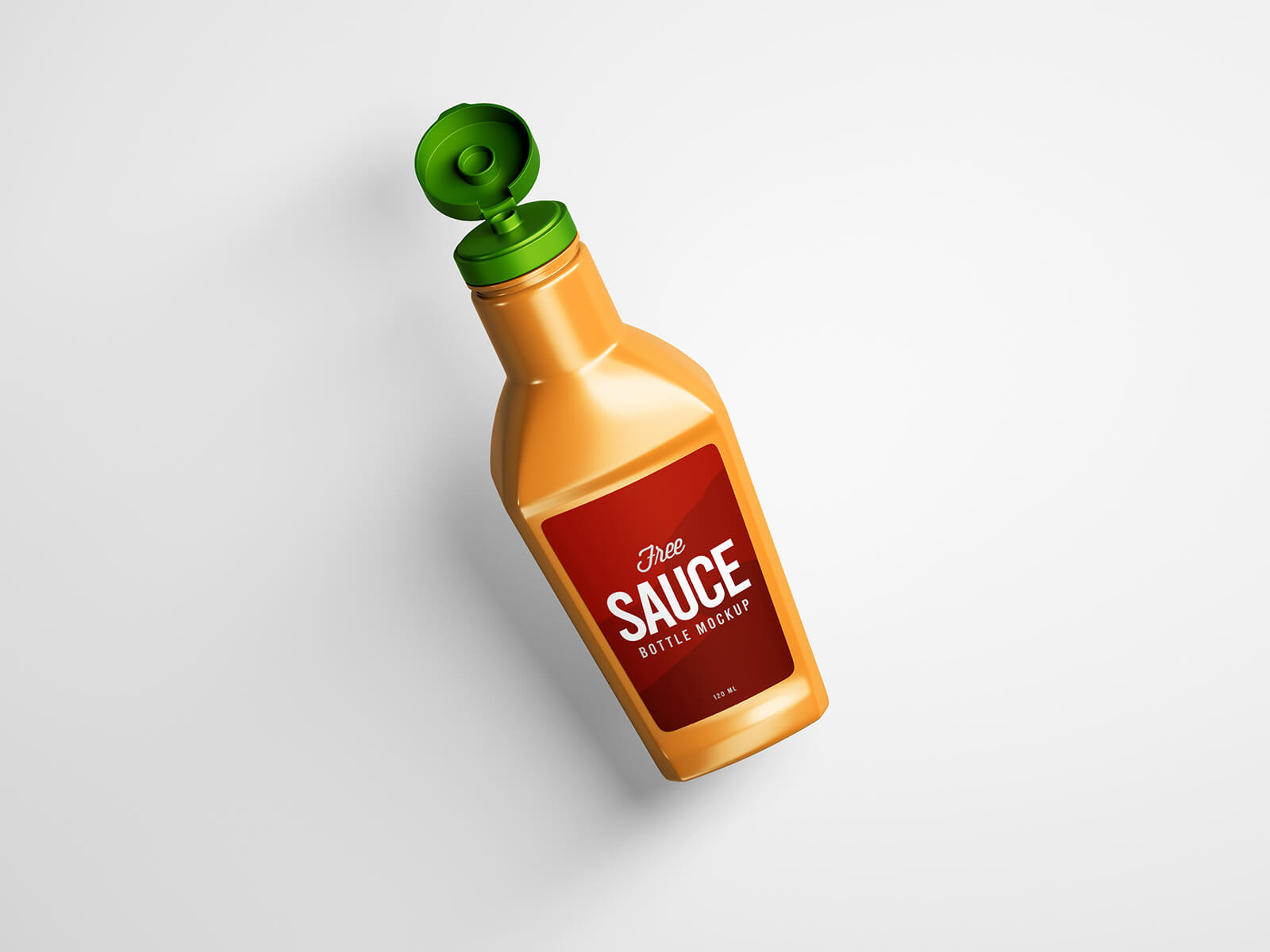 Maqueta de botellas de salsa de chile / tomate ketchup