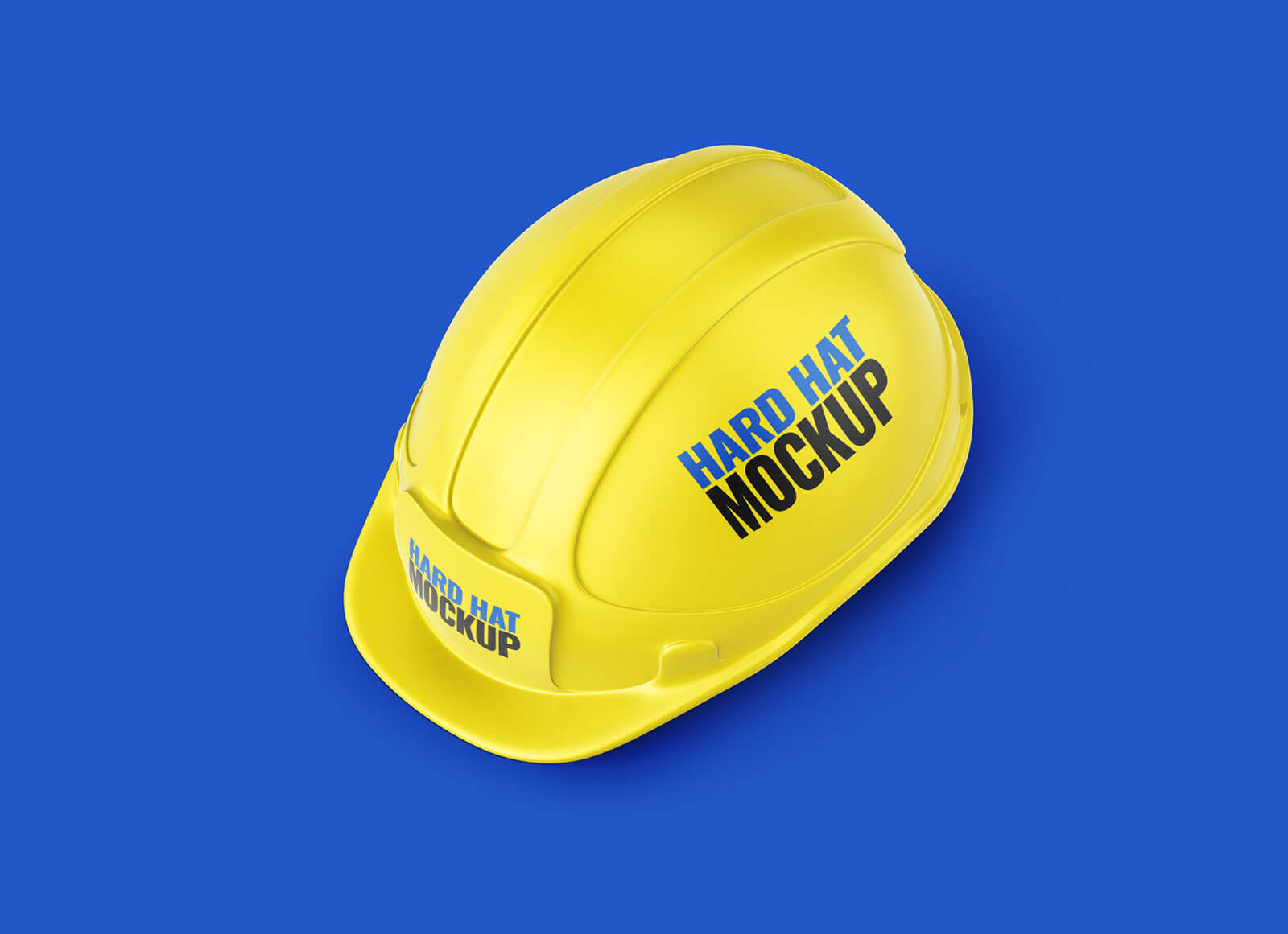 Mockup de casco de seguridad para el sombrero duro de la construcción