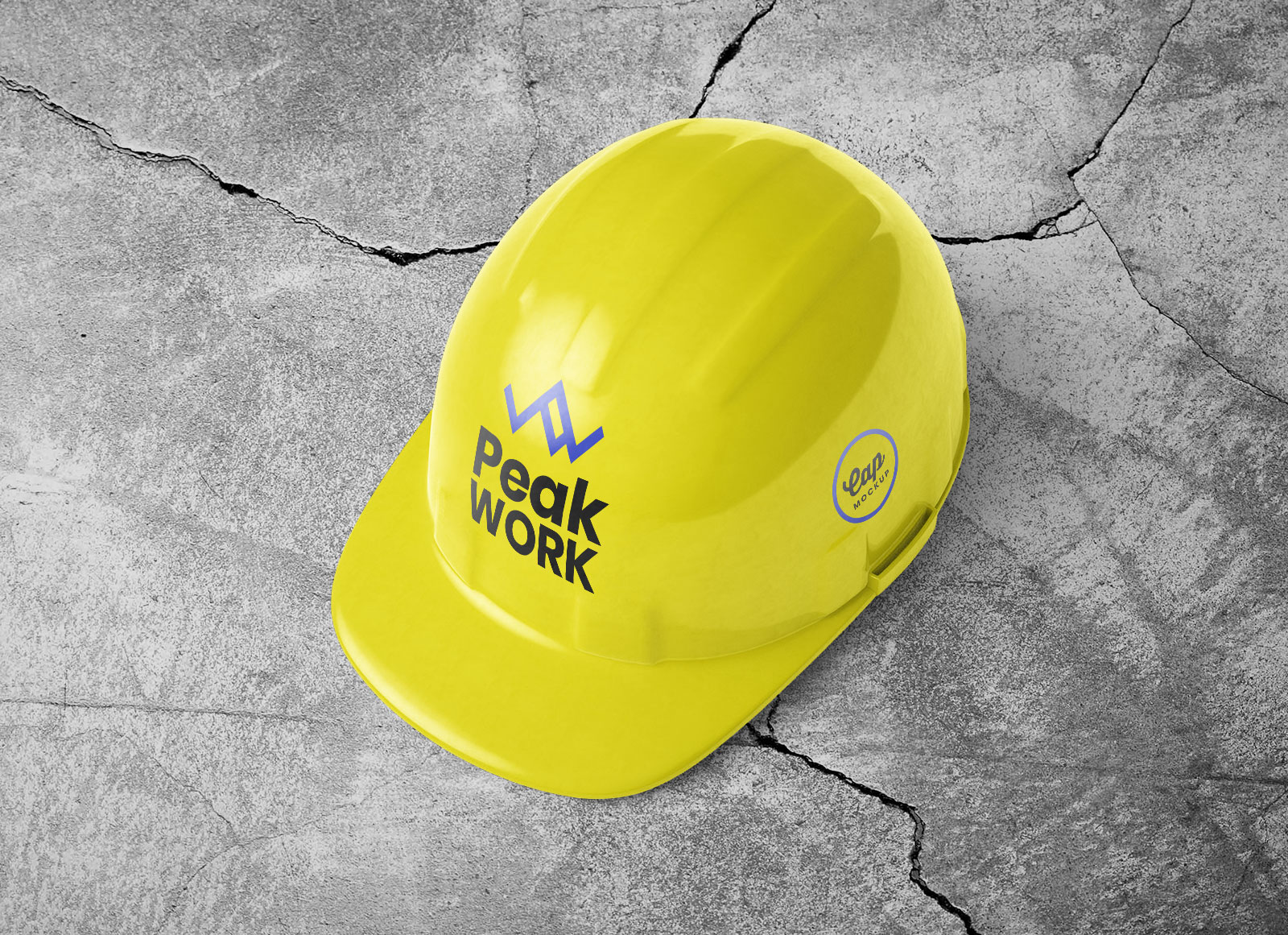 Construction Safety Hard Helmet Hat / Cap Mockup | Free PSD Templates