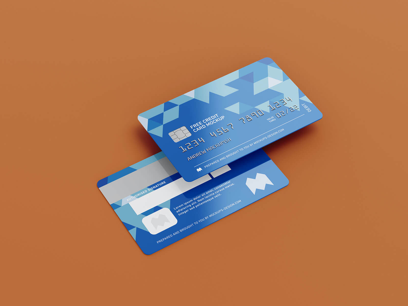 Conjunto de maquetas de tarjetas bancarias de crédito / débito