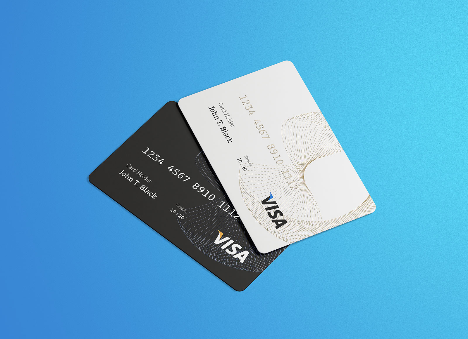 Maqueta de tarjetas de crédito / visa