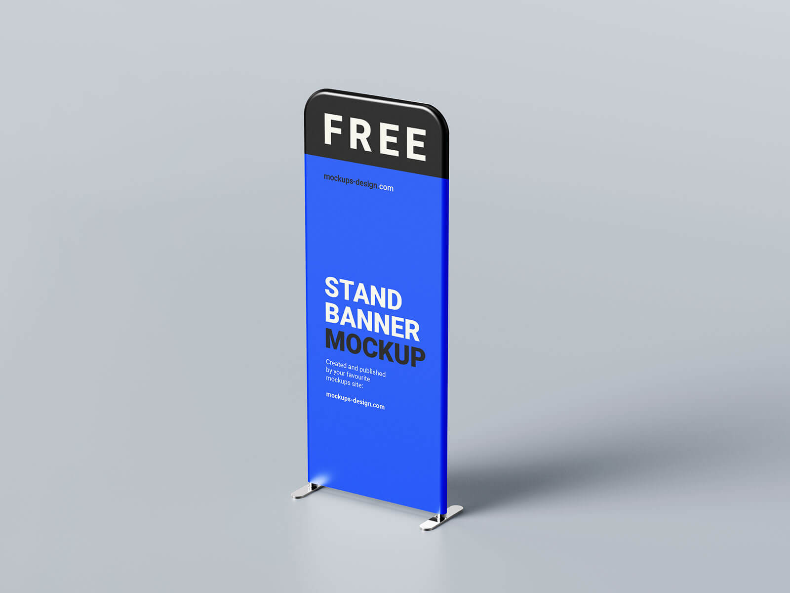 Vertical Display Banner Stand Mockup Set