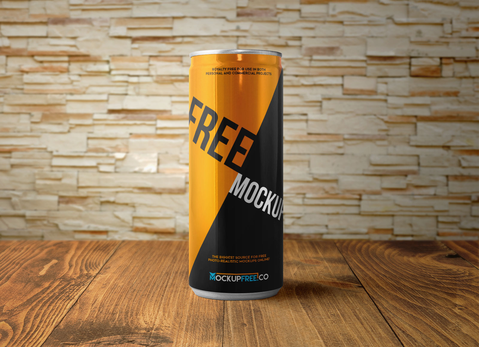 Energy Drink Dose Can Mockup