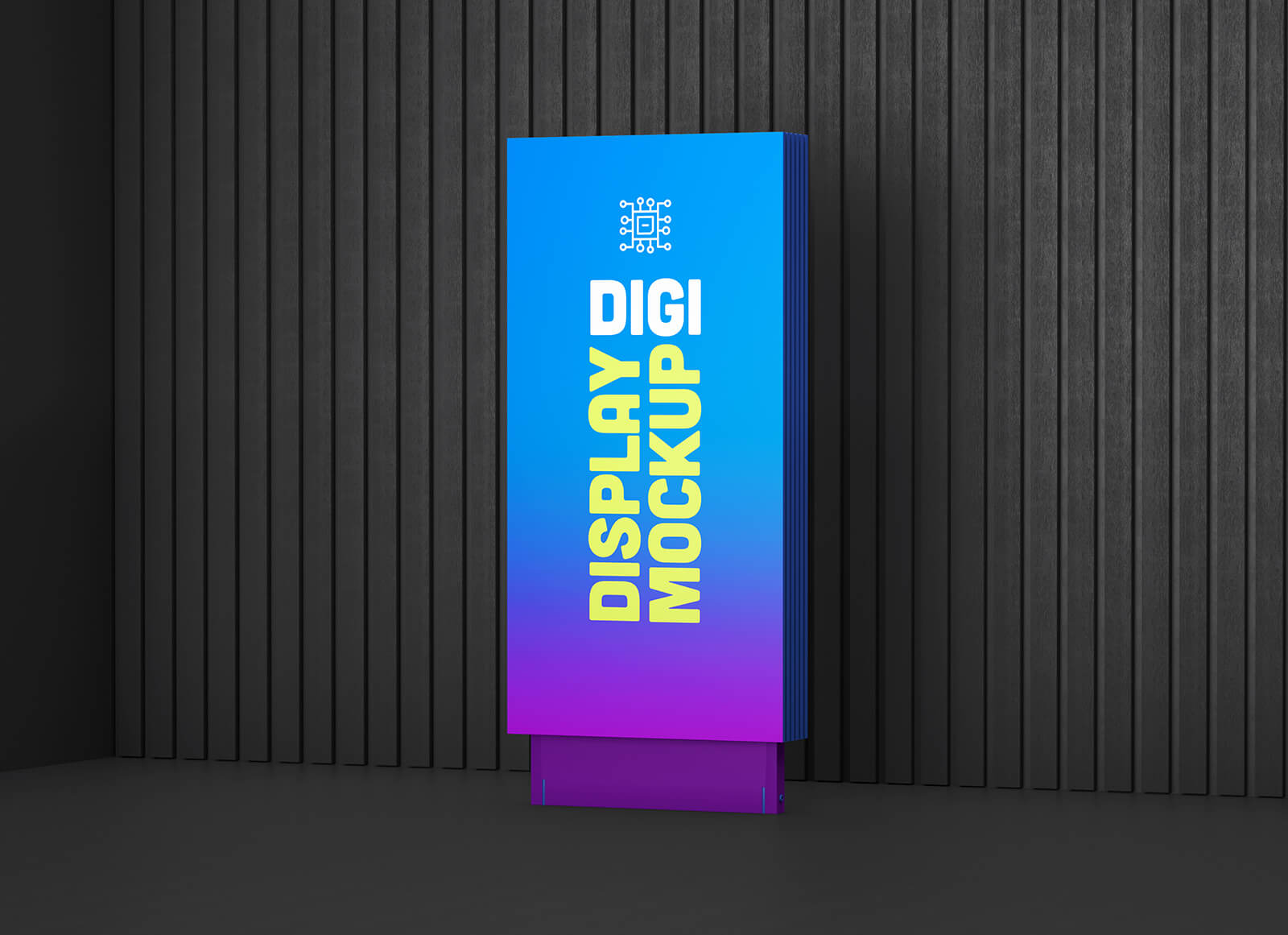 Выставка цифровой постоянный дисплей макет