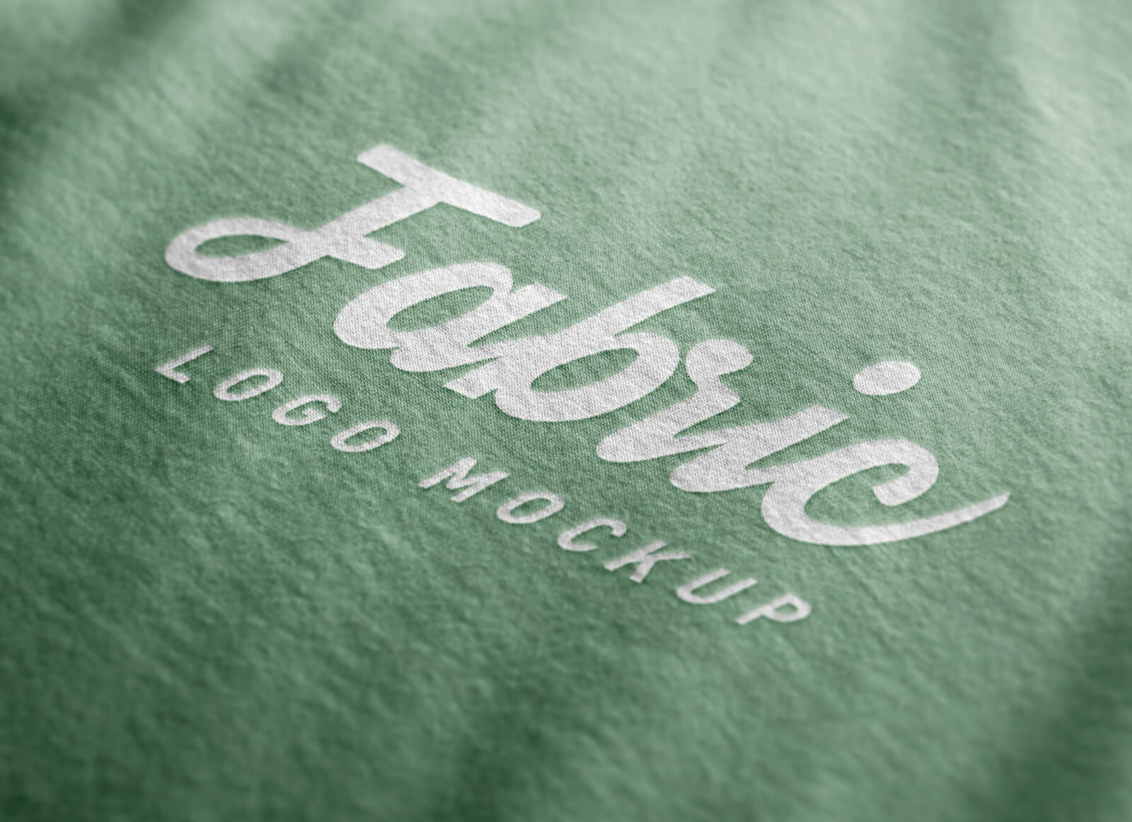 Photorealistic Fabric Logo Mockup