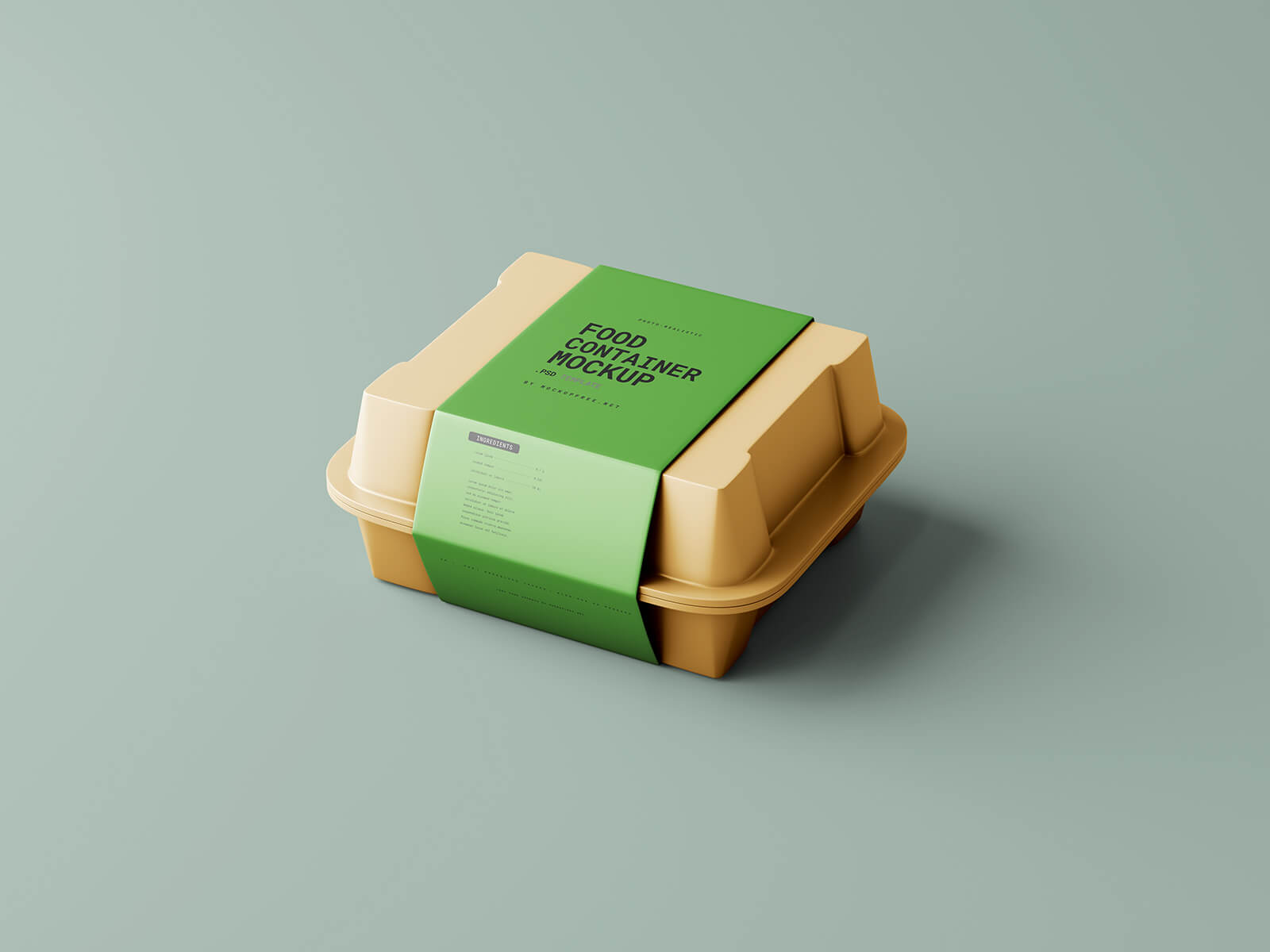 3 kostenlose Fastfood -Food -Box -Modelle Mockup -Dateien herausnehmen