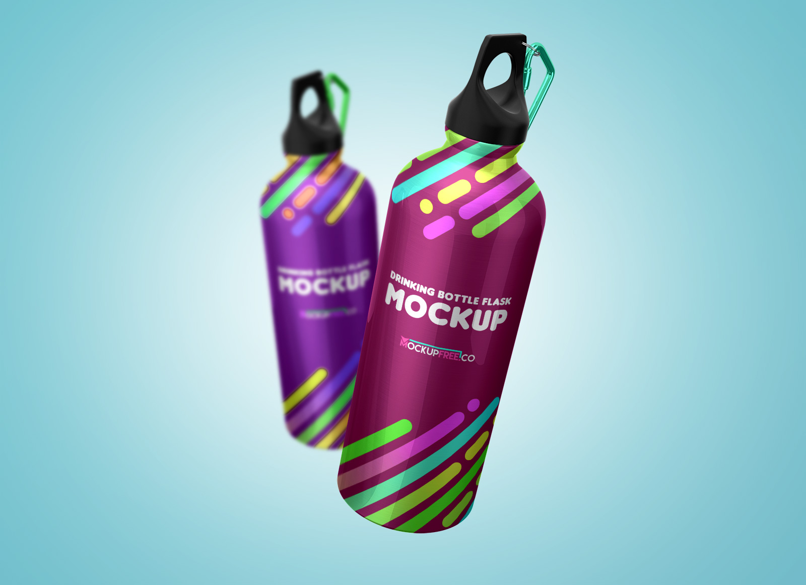 Free Mockup Bottle PSD