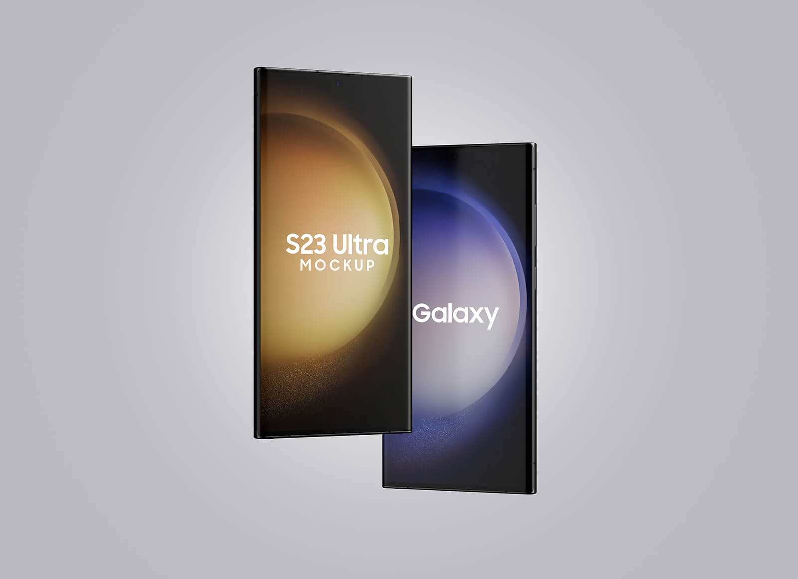 Floating Samsung Galaxy S23 Ultra Mockup