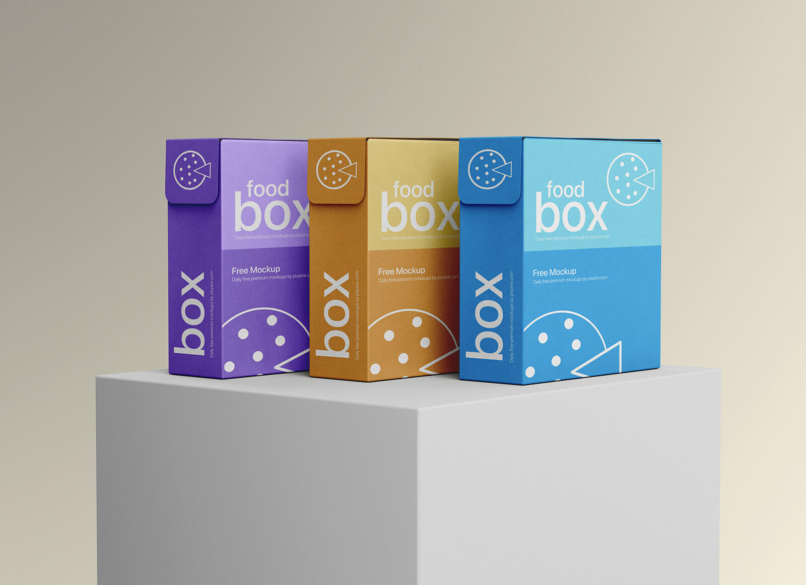 Food Product Packaging Box Mockup