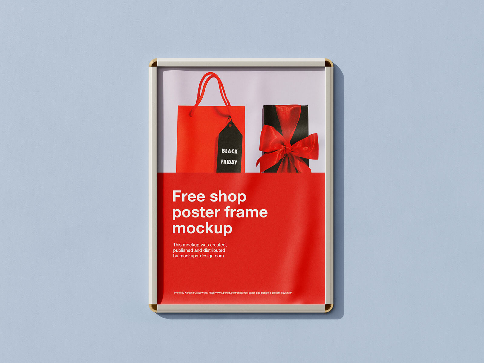 Framed Shop / Elevator Poster Mockup
