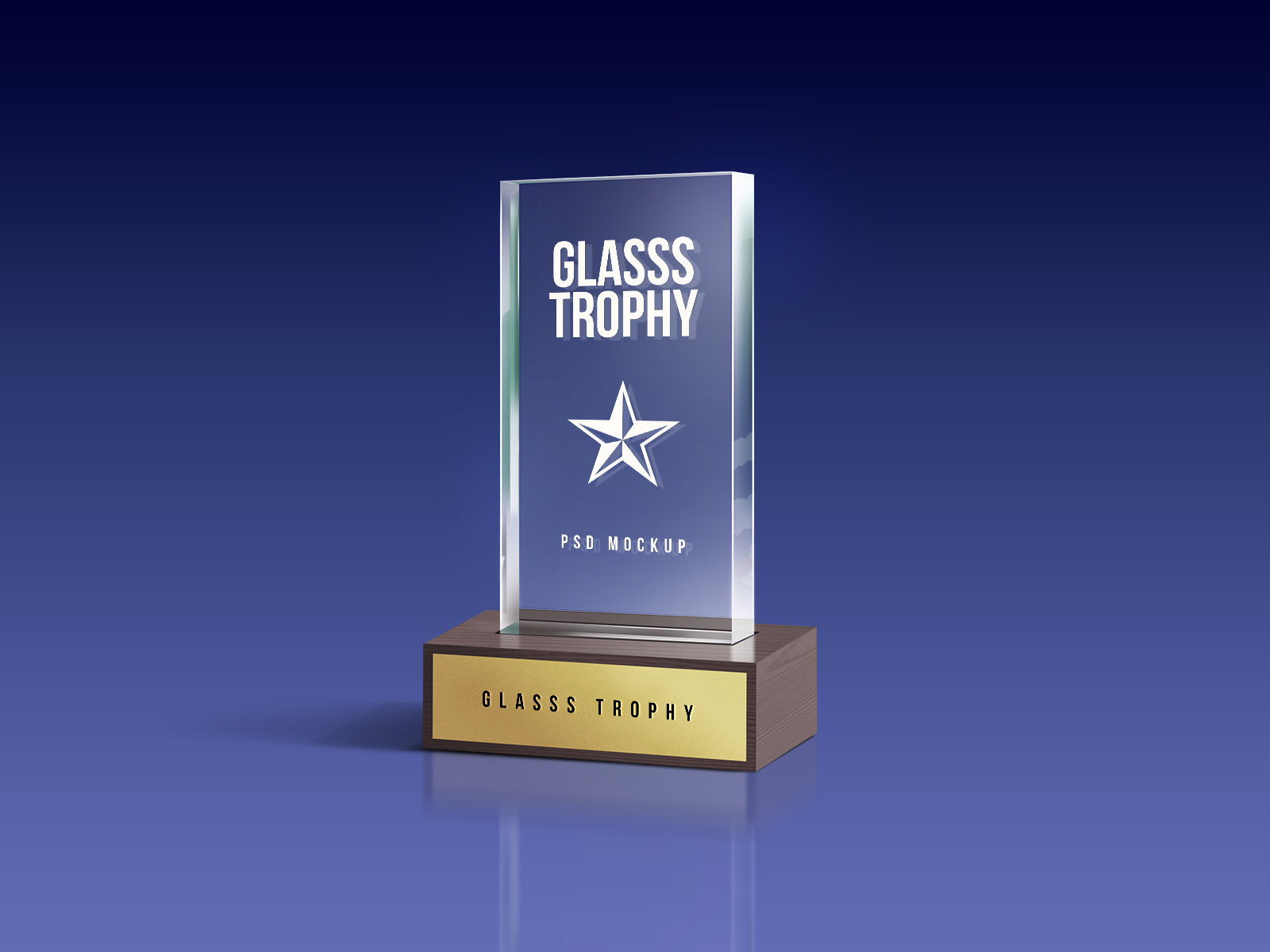 Glass Souvenir Trophy Mockup