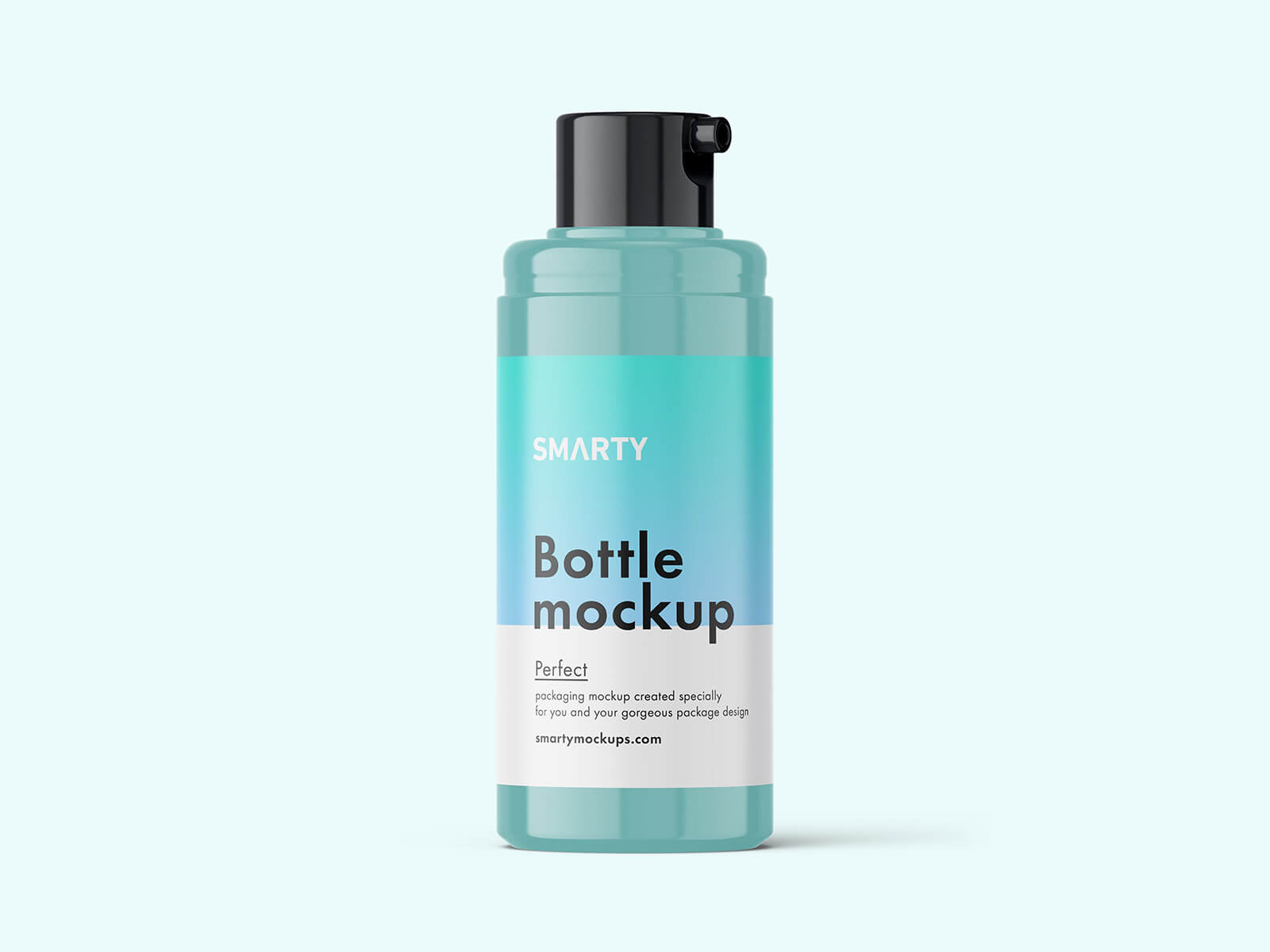 Glossy Small Airless Bottle Mockup