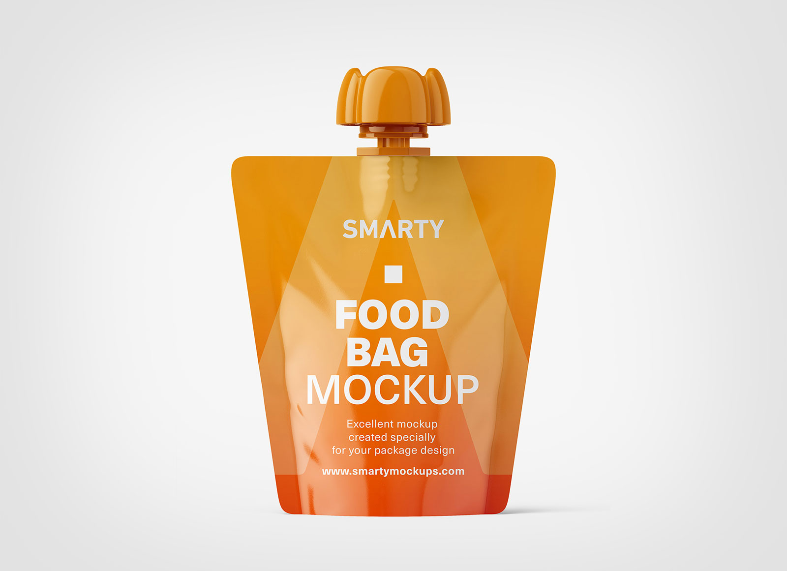 Glossy Stand-up Pouch Sauce Mockup