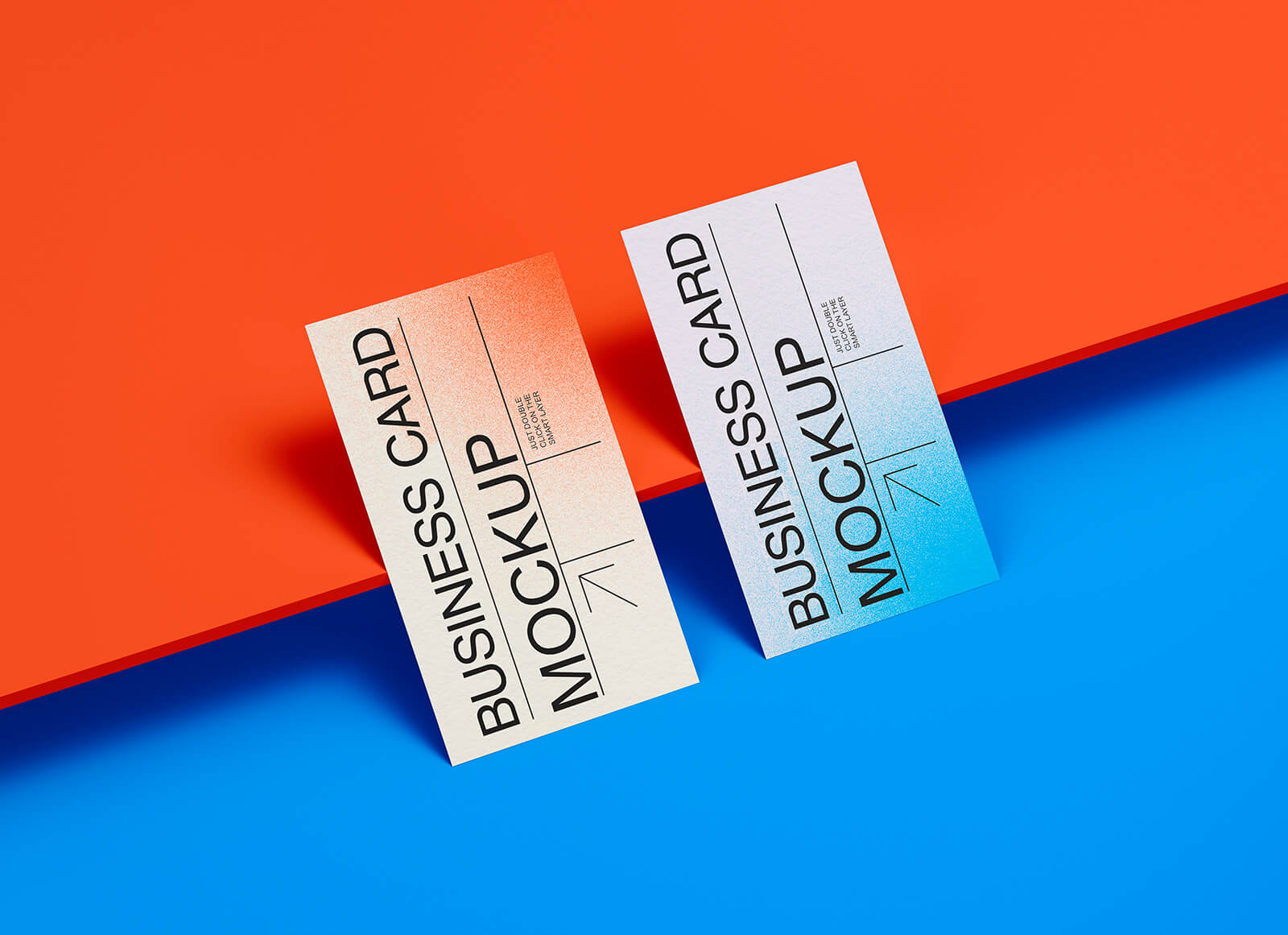 Maqueta de tarjetas de presentación de alta resolución